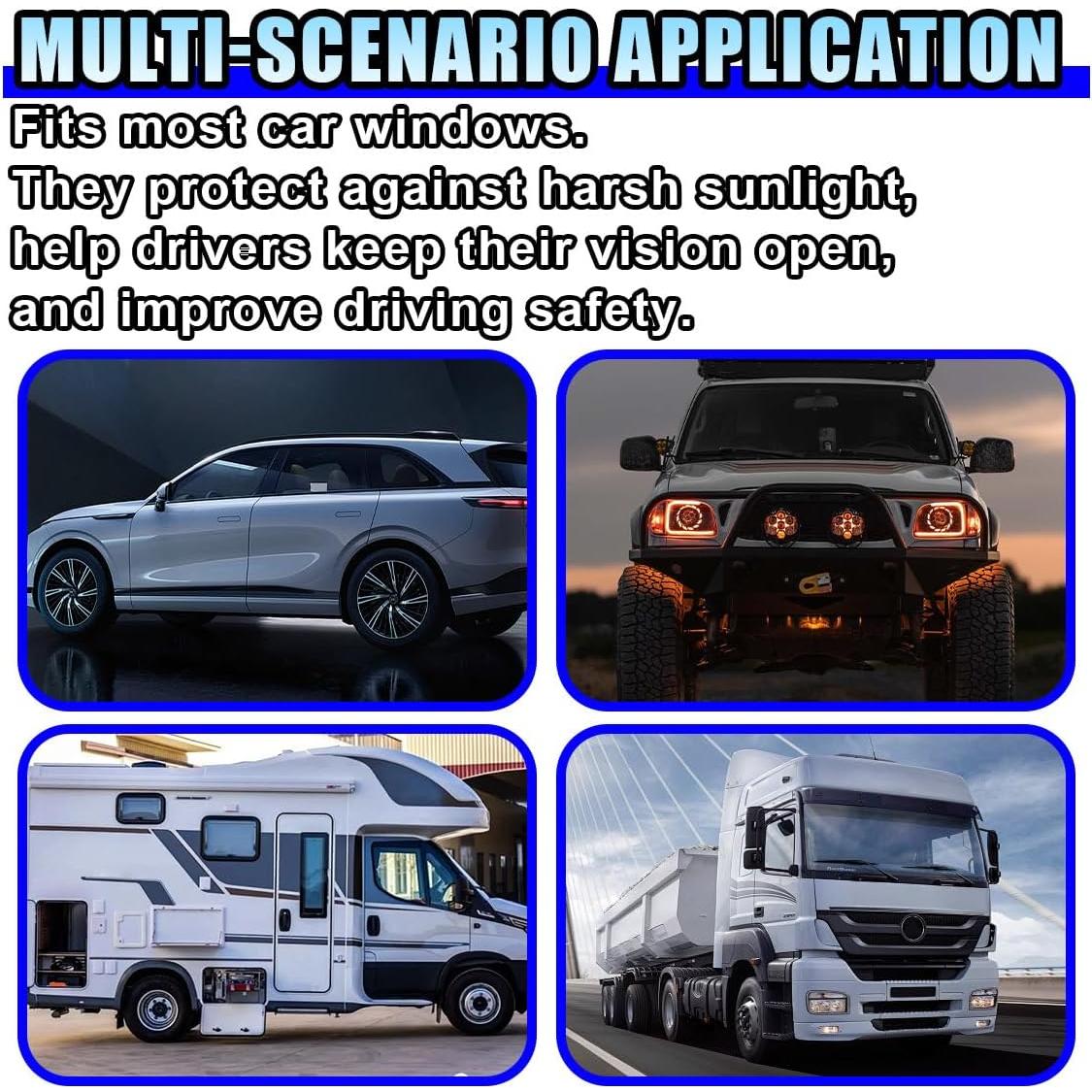 Parasoles traseros DUSCOKE para automóviles 99.87x50.04cm