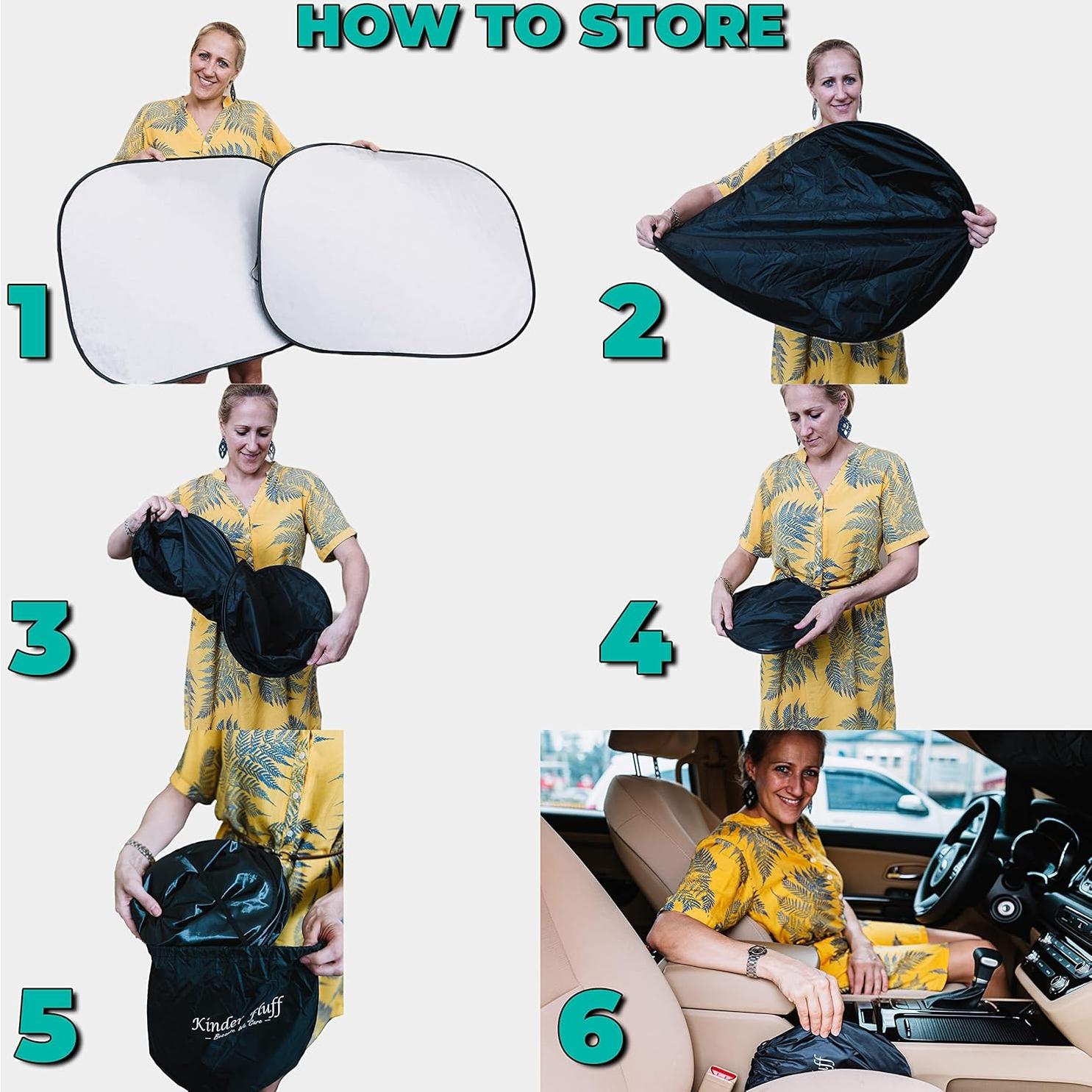 Parasol para Parabrisas Kinder Fluff 2 Piezas Grande UV 99.9%