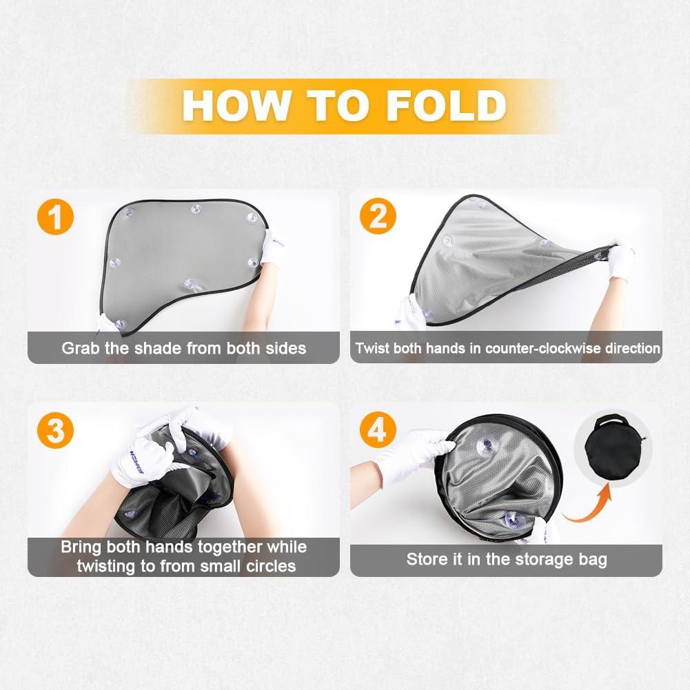 Cortina de Sombra JDMON para Ventanas de Camiones 59.4x49.3cm