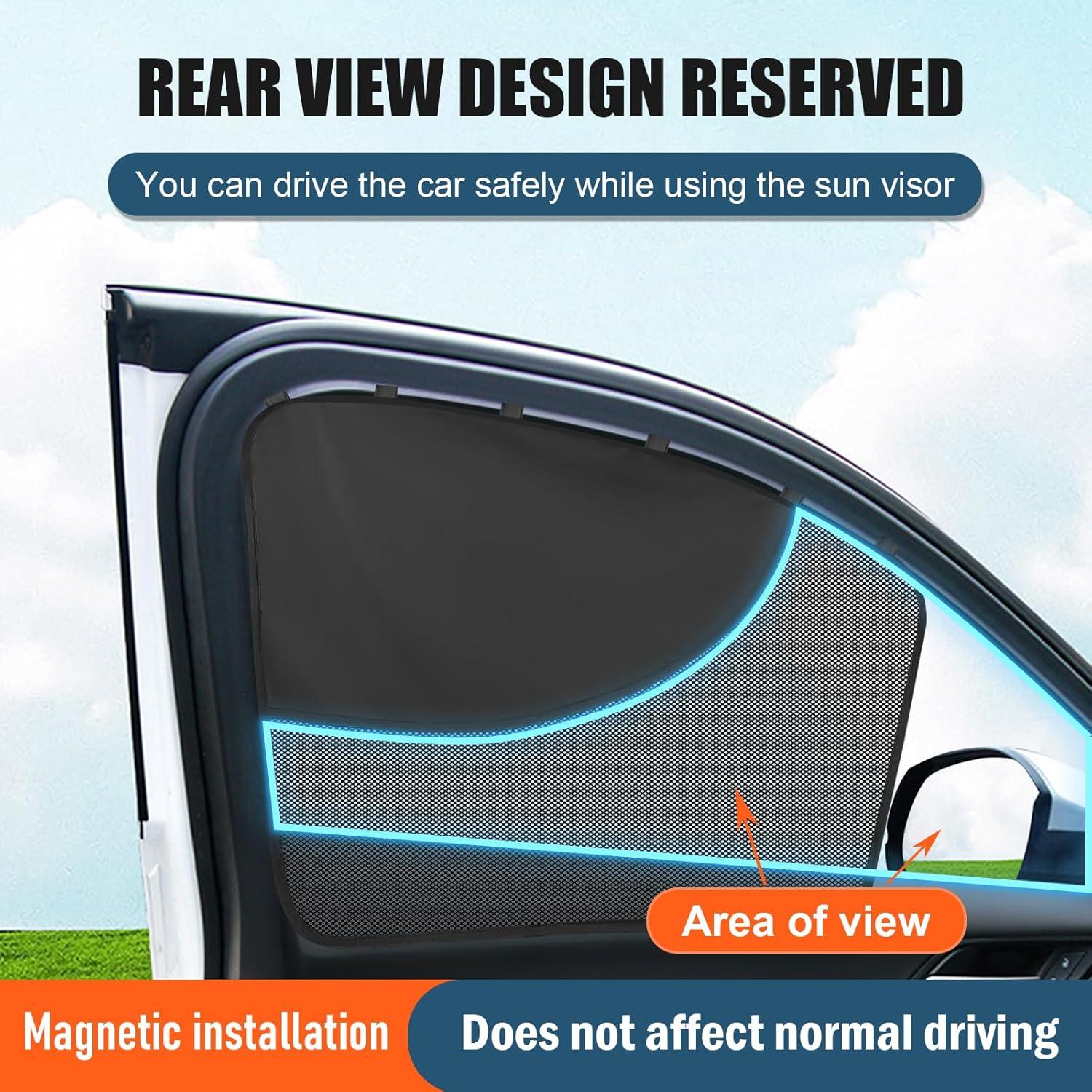 Sombrillas Magnéticas para Ventanas de Auto 2 Pcs 2win2buy