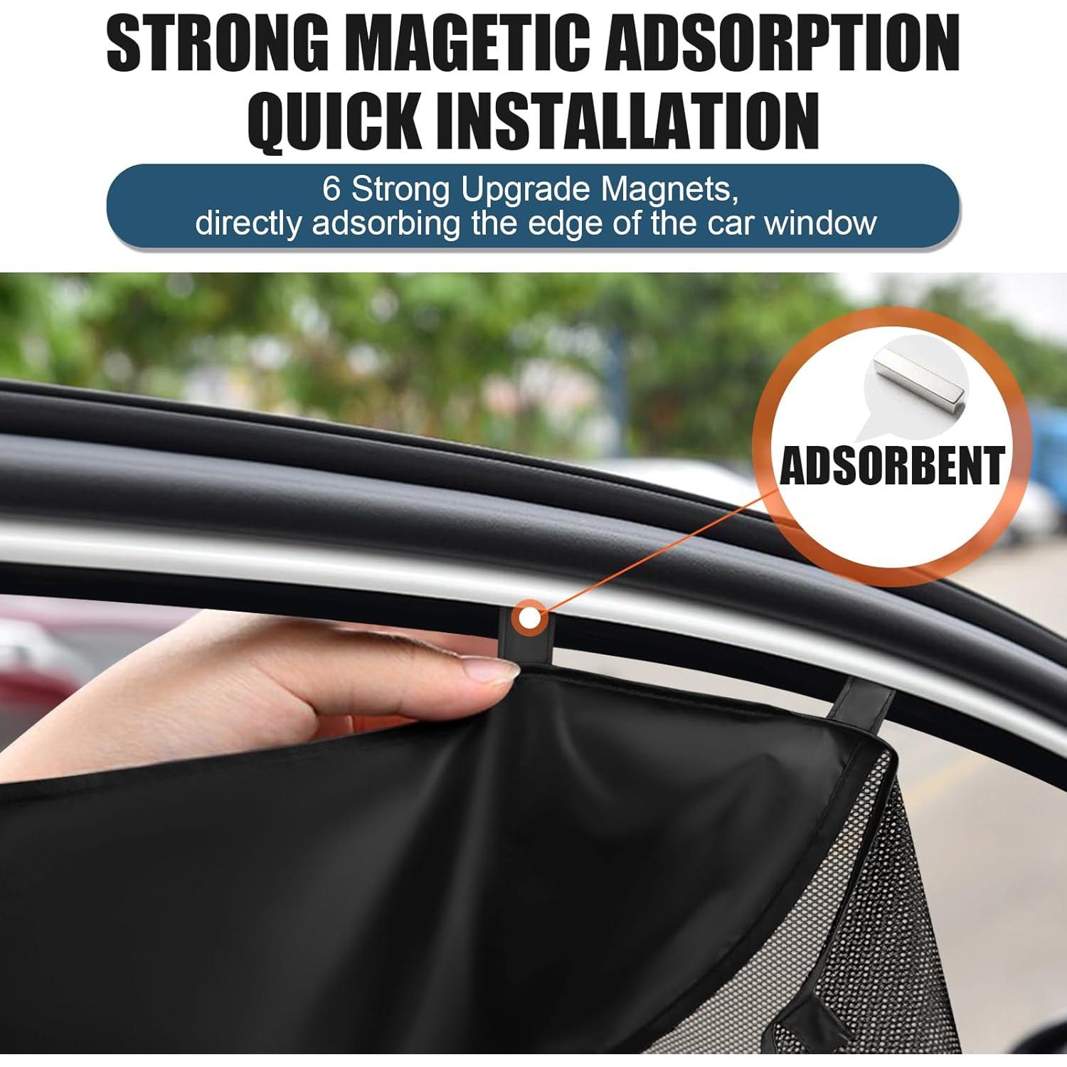 Sombrillas Magnéticas para Ventanas de Auto 2 Pcs 2win2buy