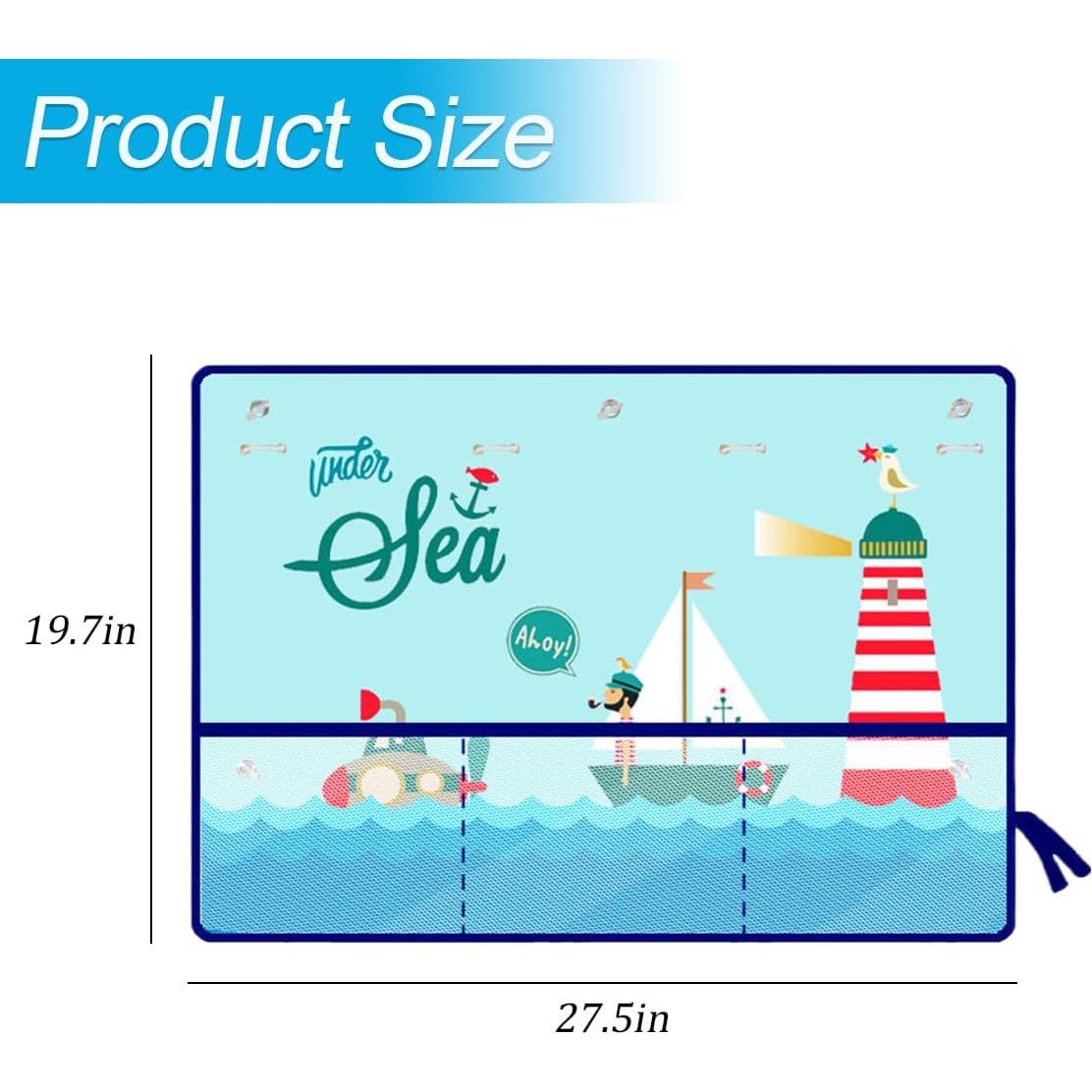 Cortina Solar para Auto Sandfren 70x50cm Patrón Caricatura