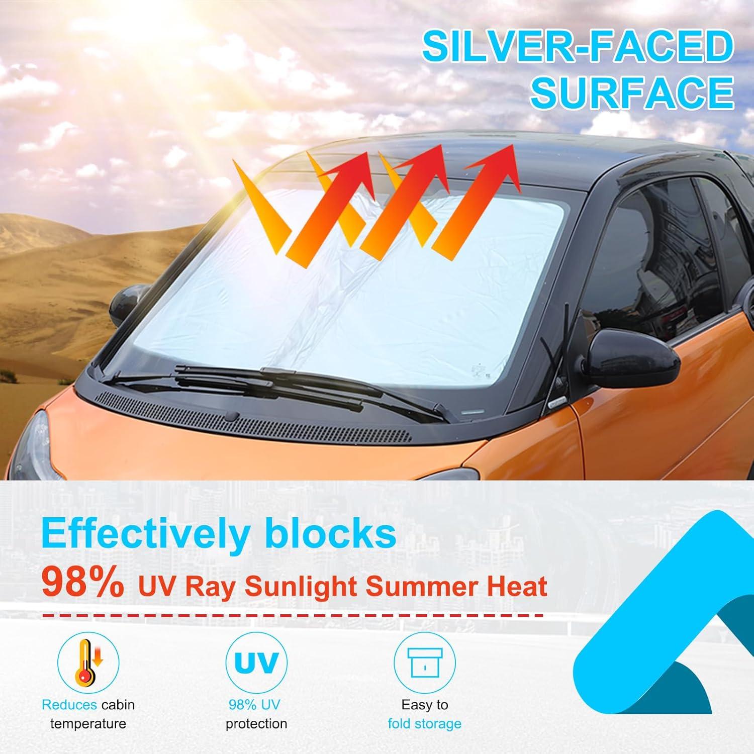 Protector Solar Parabrisas Frontal Tumukiw para Mercedes Benz Smart 451 2009-2015