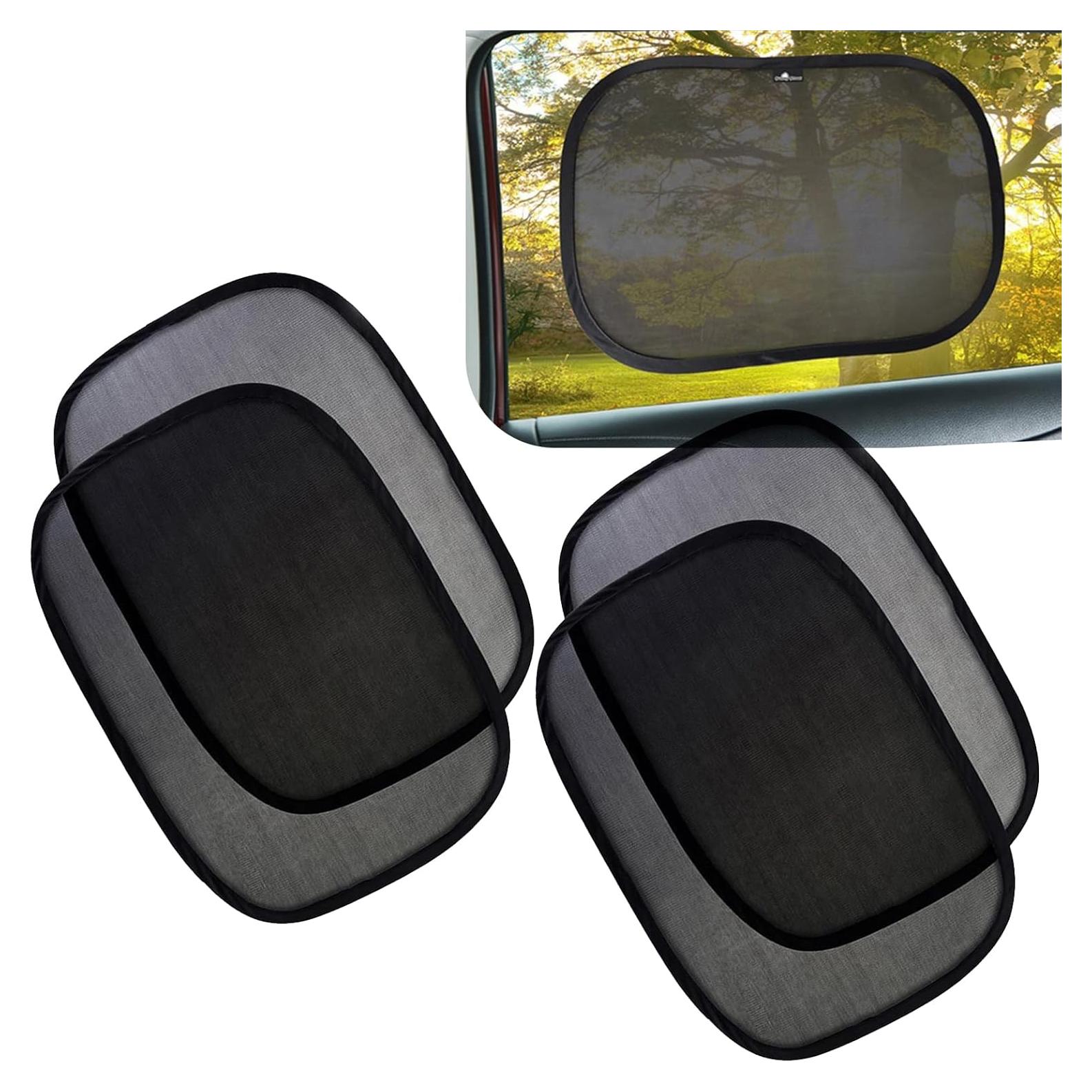 Sombrillas de Ventana para Automóvil Zeathery 4 Piezas 53x35cm