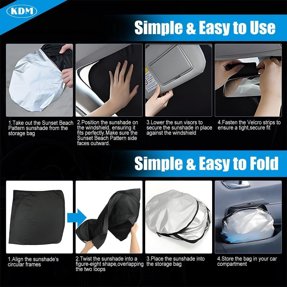 Parasol Reflectante KDM para Chevy Silverado 2014-2019