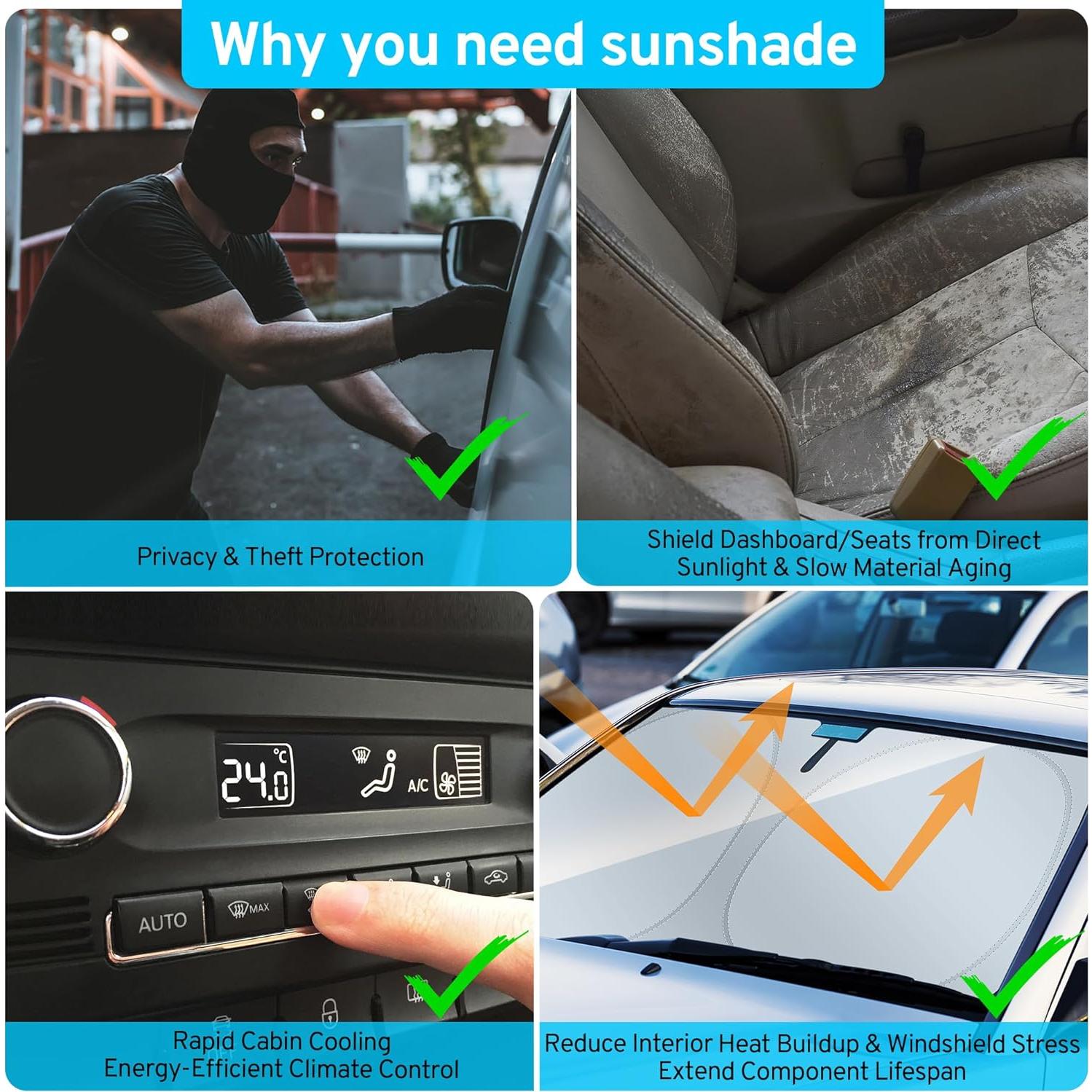 Protector Solar Parabrisas VW Atlas 2018-2026 - TAUYANG