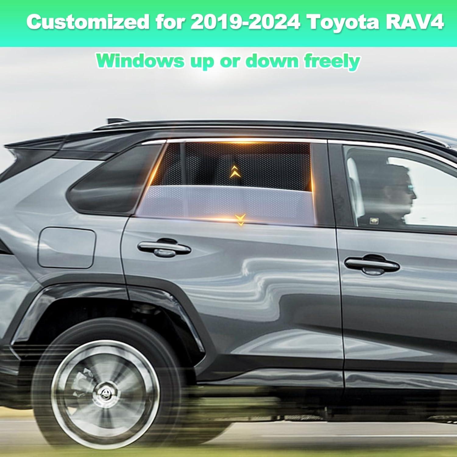 Sombrillas para Ventanas de Auto KOCZIL RAV4 2019-2024 2 Pcs