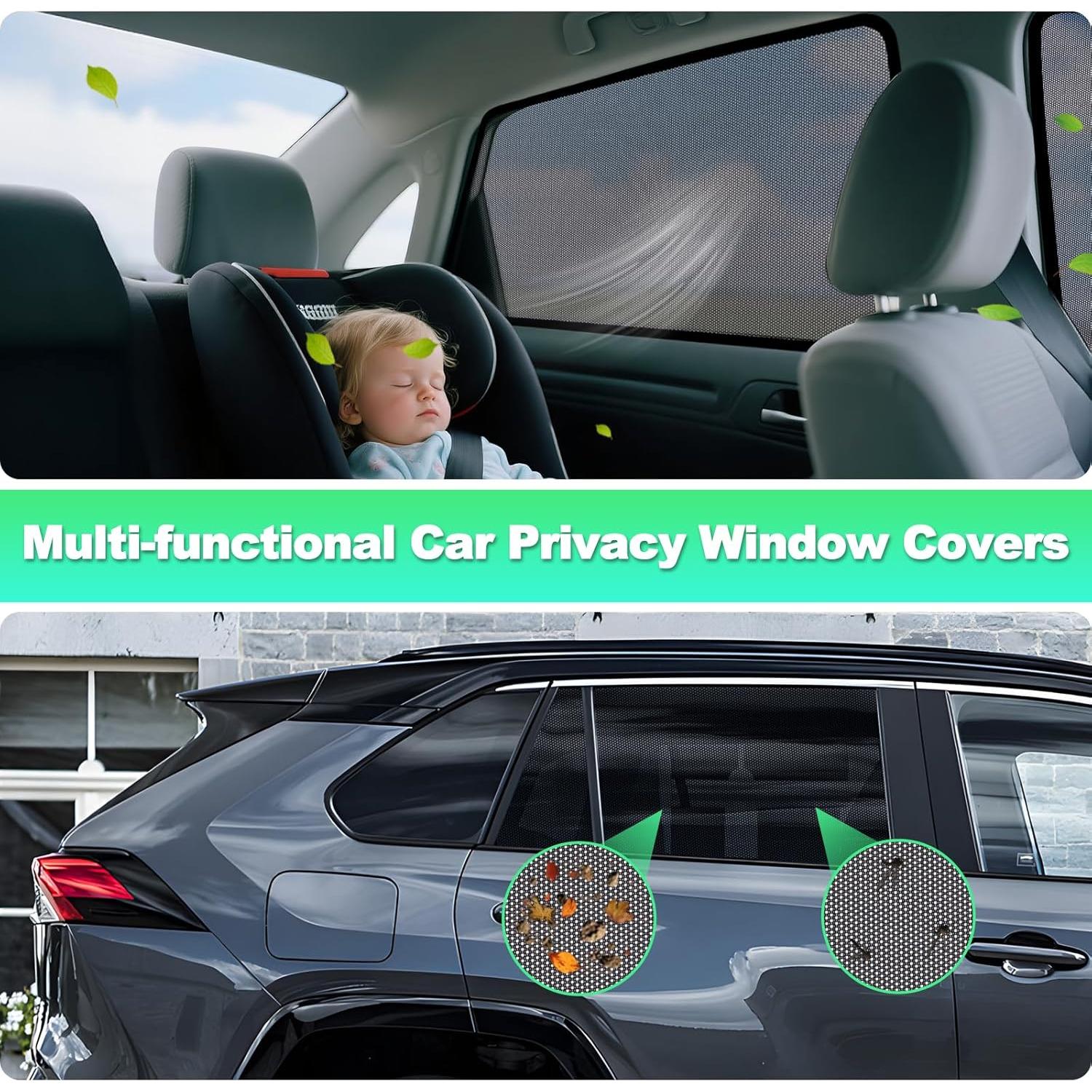 Sombrillas para Ventanas de Auto KOCZIL RAV4 2019-2024 2 Pcs