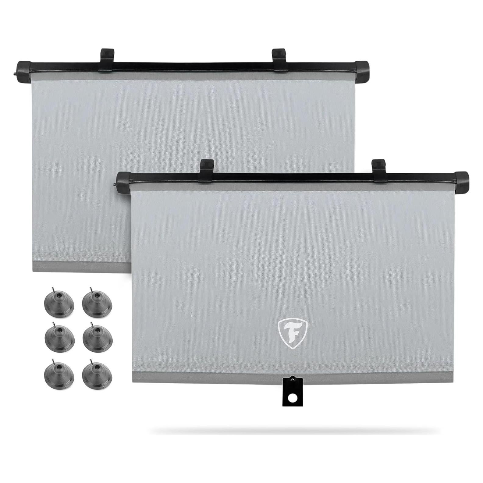 Sombrillas Retráctiles de Ventana Firestone - 2 Piezas, Gris