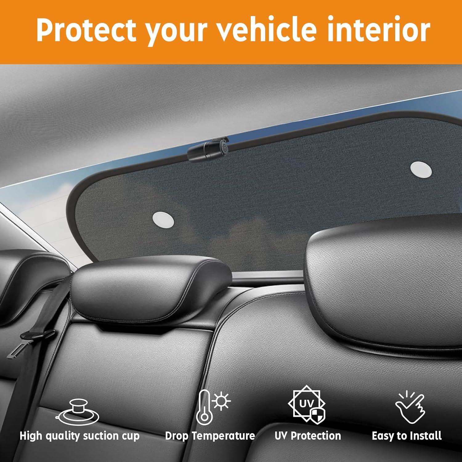 Sombras de Coche para Ventanas Traseras Bebé DETALLESAVER 110x60 cm