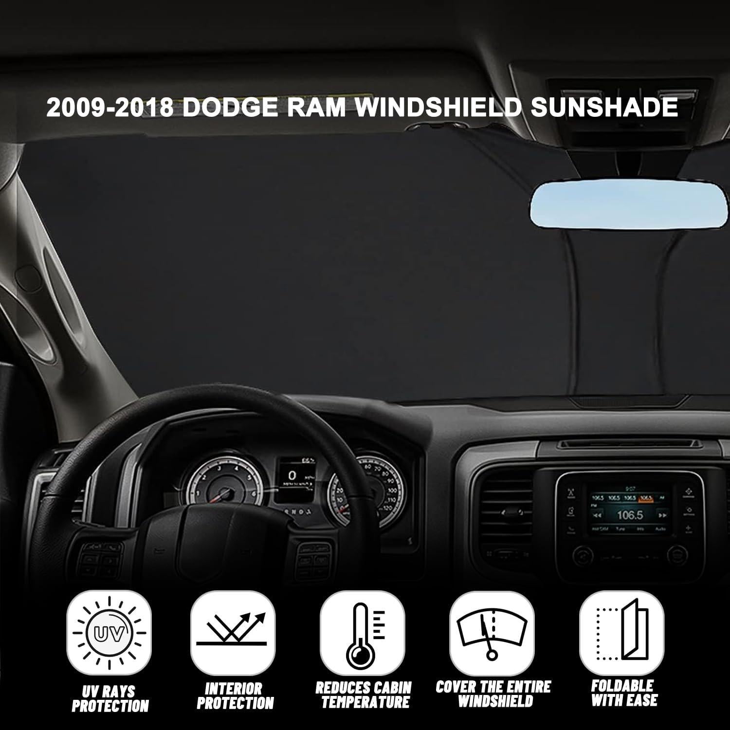 Protector Solar para Parabrisas Dodge Ram 1500 2009-2018