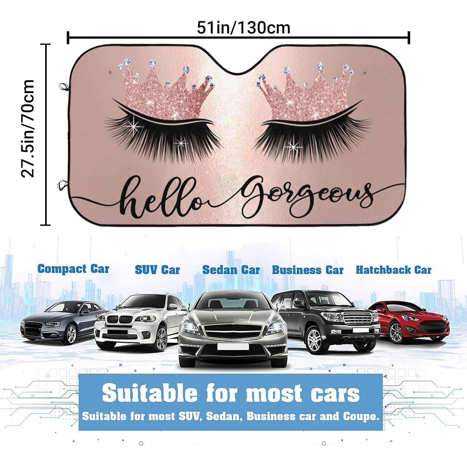 Protector Solar para Parabrisas Hola Preciosa 139x76 cm Rosa