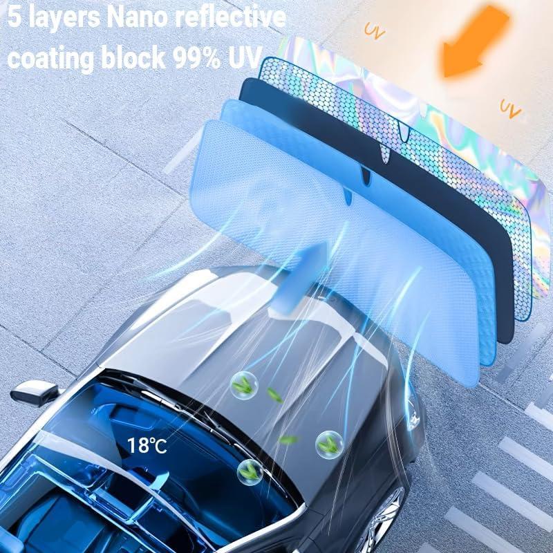 Protector Solar para Parabrisas Hola Preciosa 139x76 cm Rosa