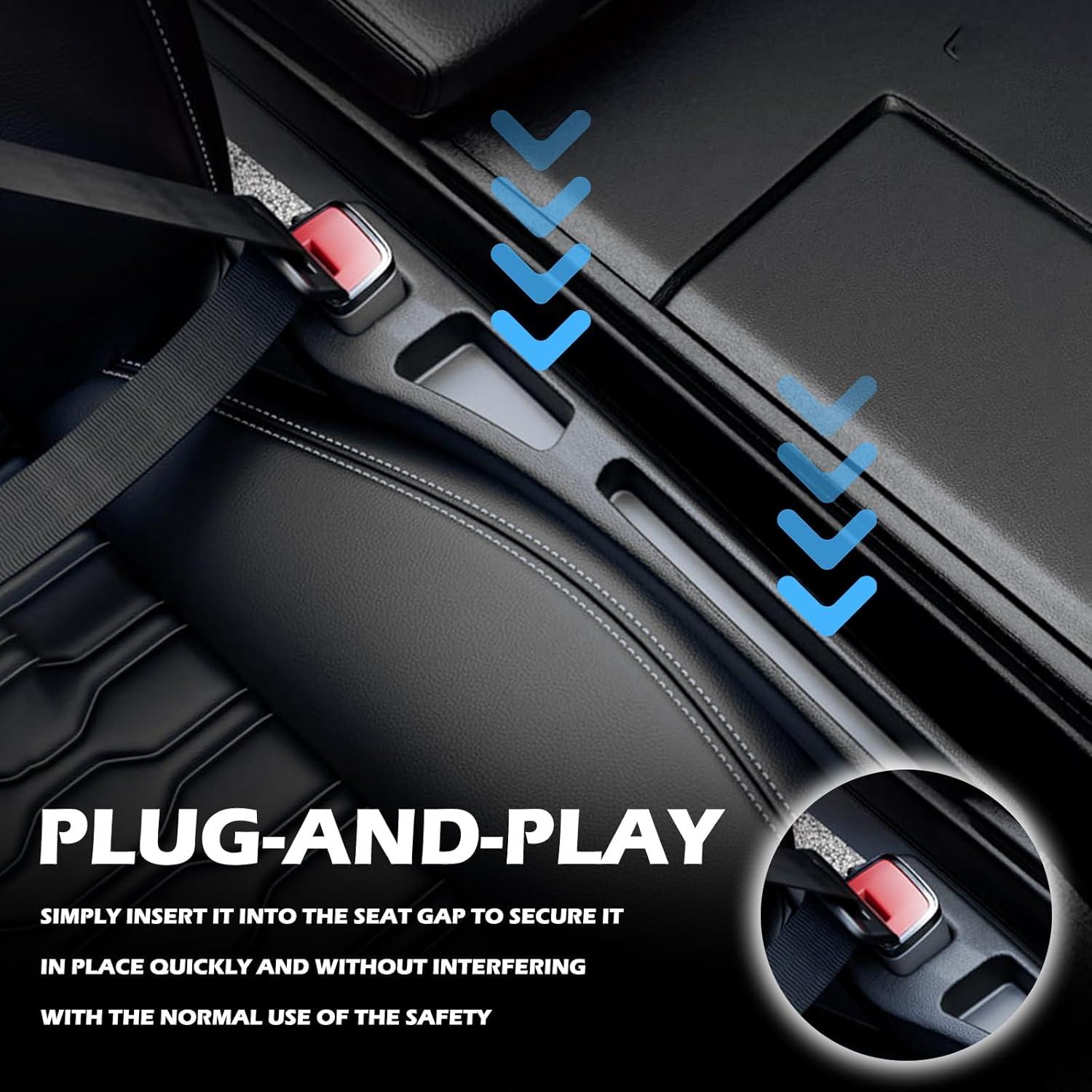 Organizador Relleno Espacio Asientos Coche Carleef Negro 2PCS