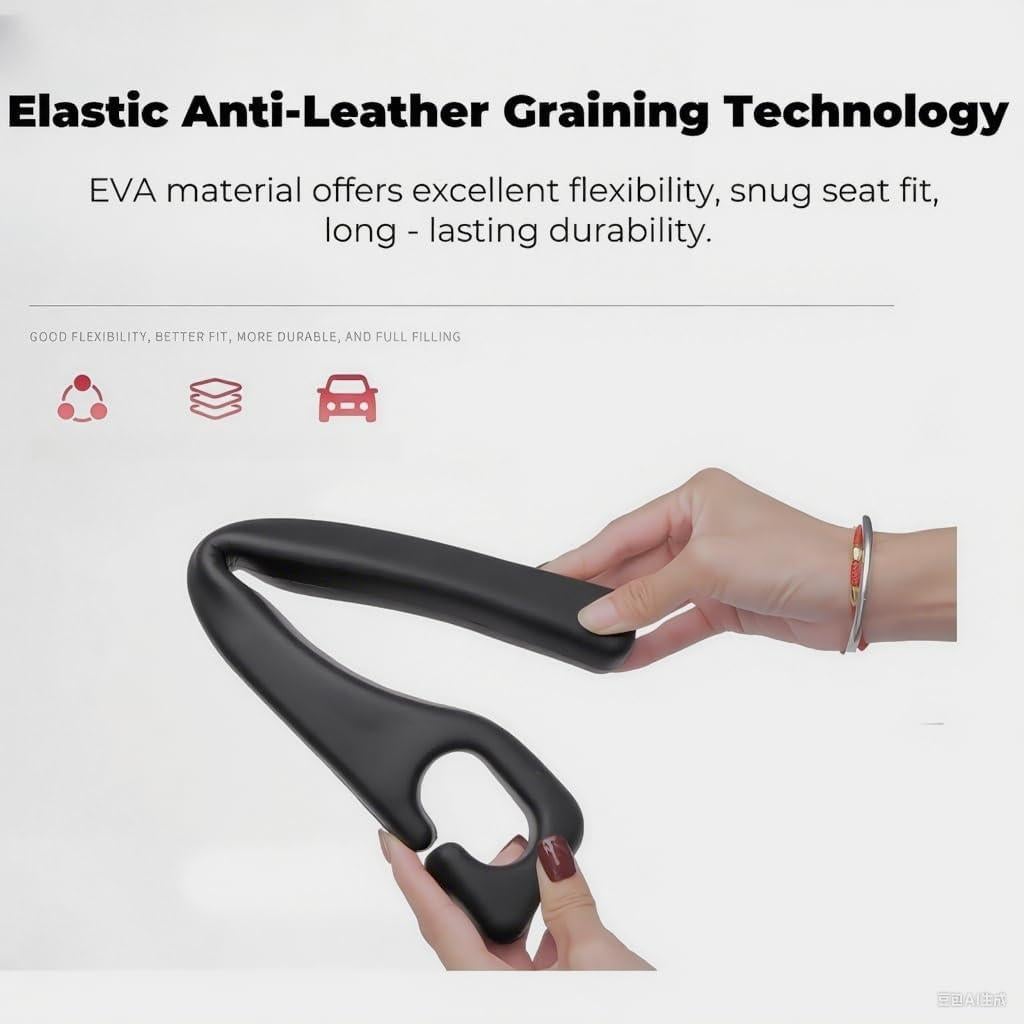 Relleno Espacio entre Asientos de Coche Yicplu, 2 Piezas, Negro