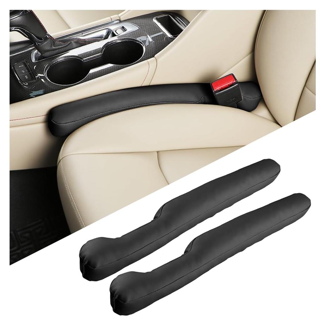 Relleno de Espacio entre Asientos FALVFUN - 2 Piezas Negro