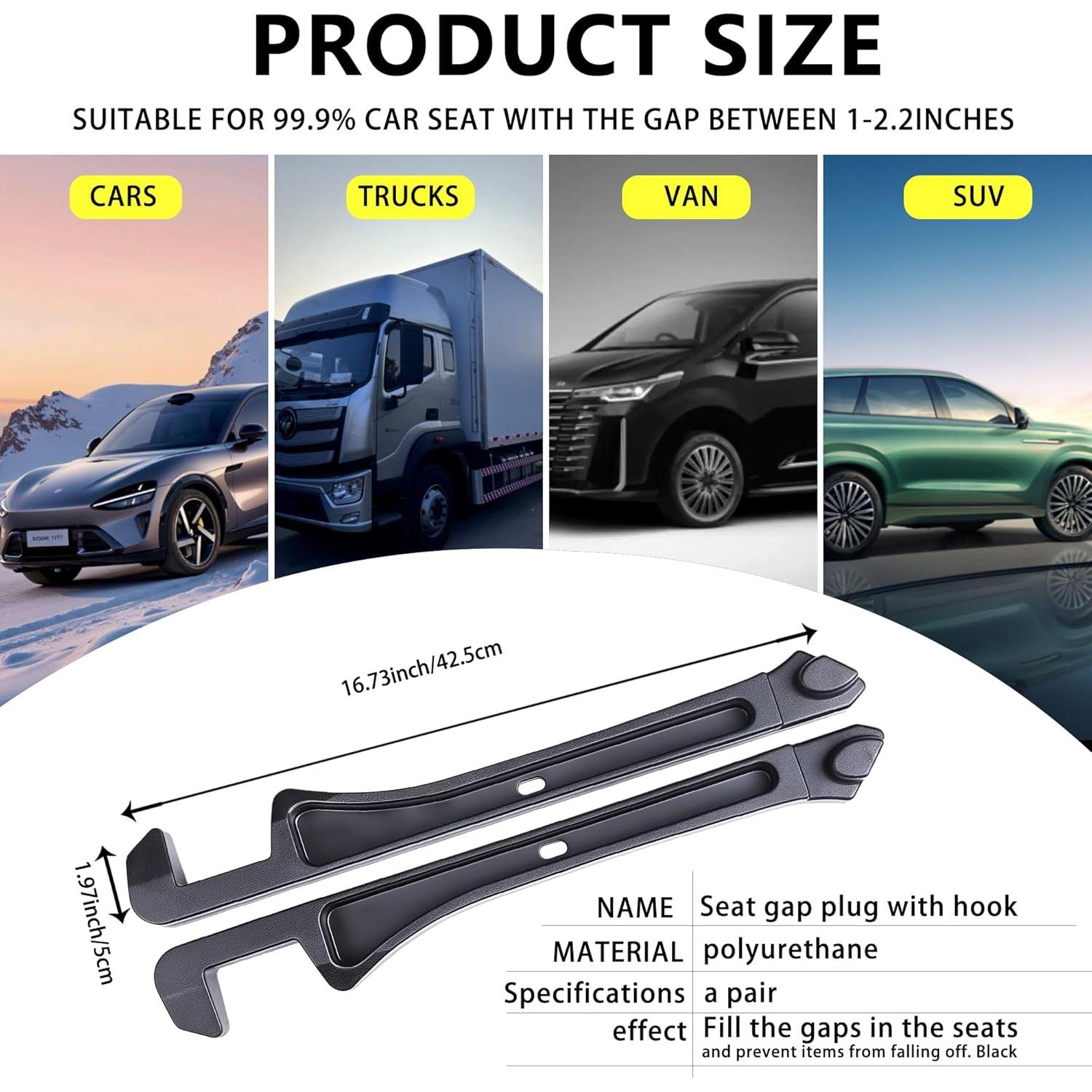 Relleno de Espacio para Asiento de Coche Keaixinyu 43.7cm