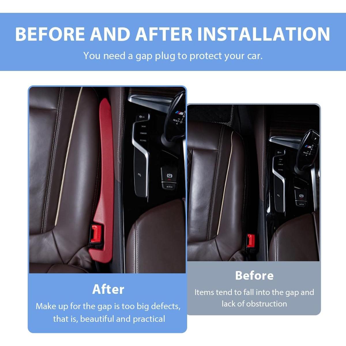 Relleno Espacio Asientos Coche ZNDAW Universal Negro 40cm