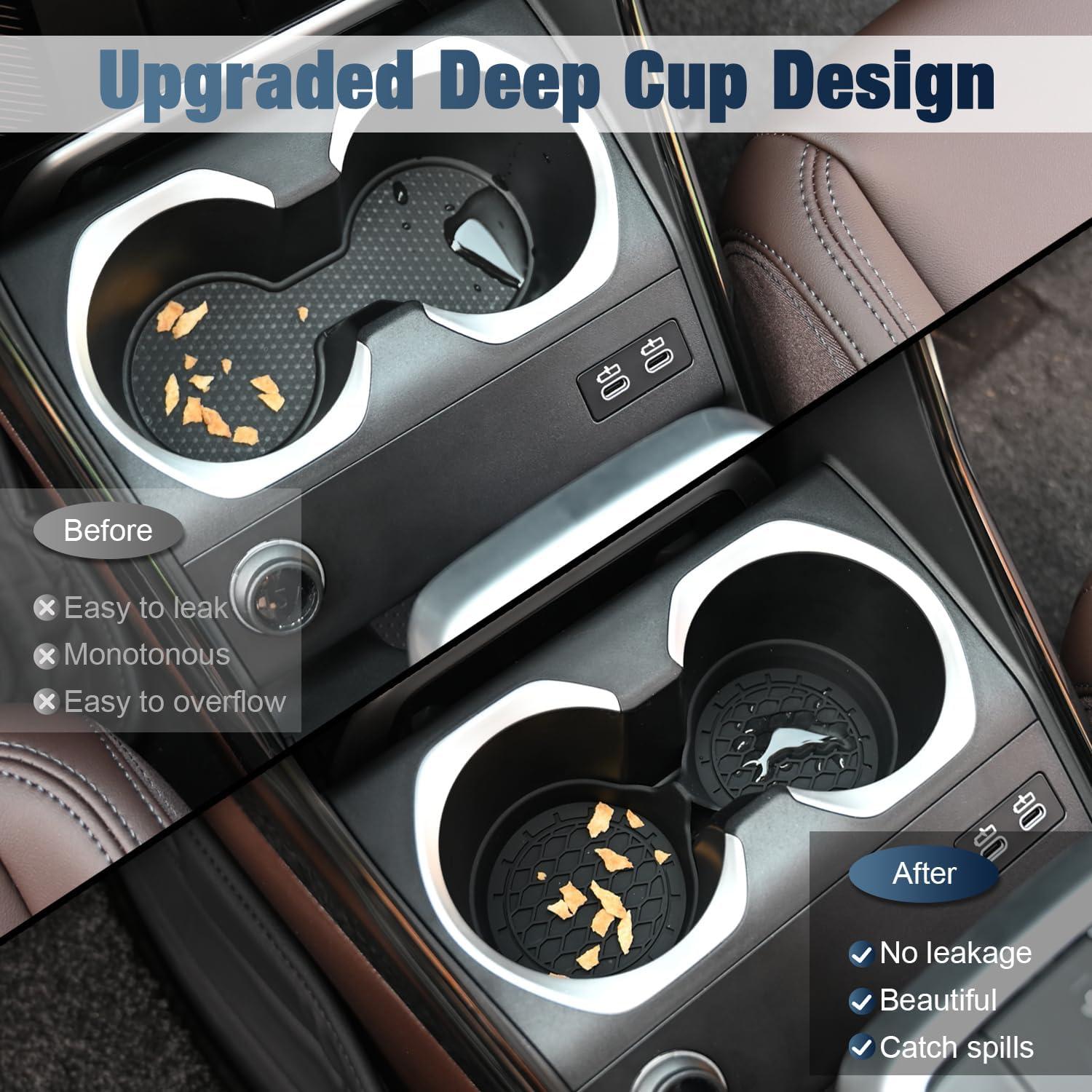 Relleno de Espacio entre Asientos de Coche YEZriler con 2 Posavasos