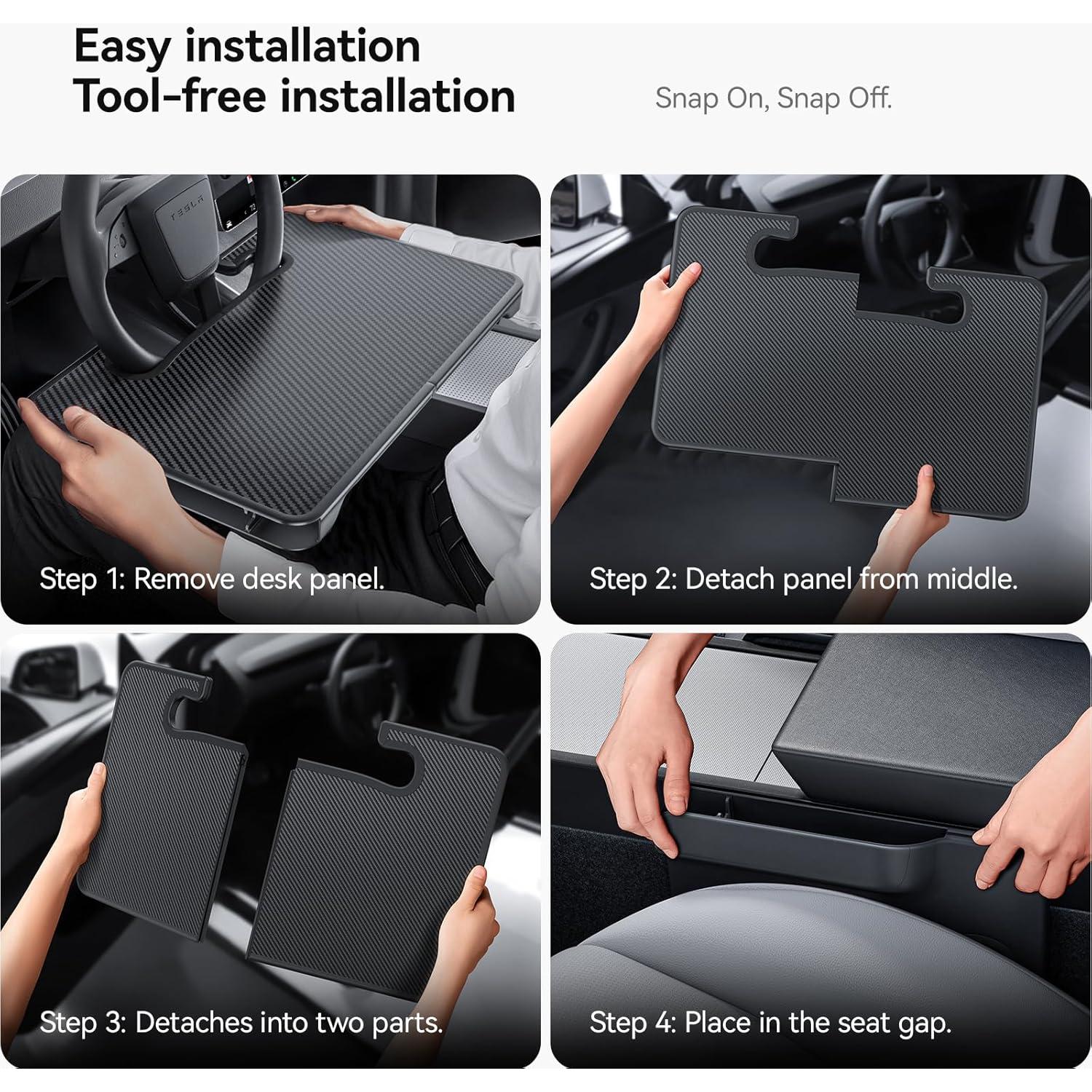 Mesa de Escritorio Plegable YONZEE para Volante y Almacenaje