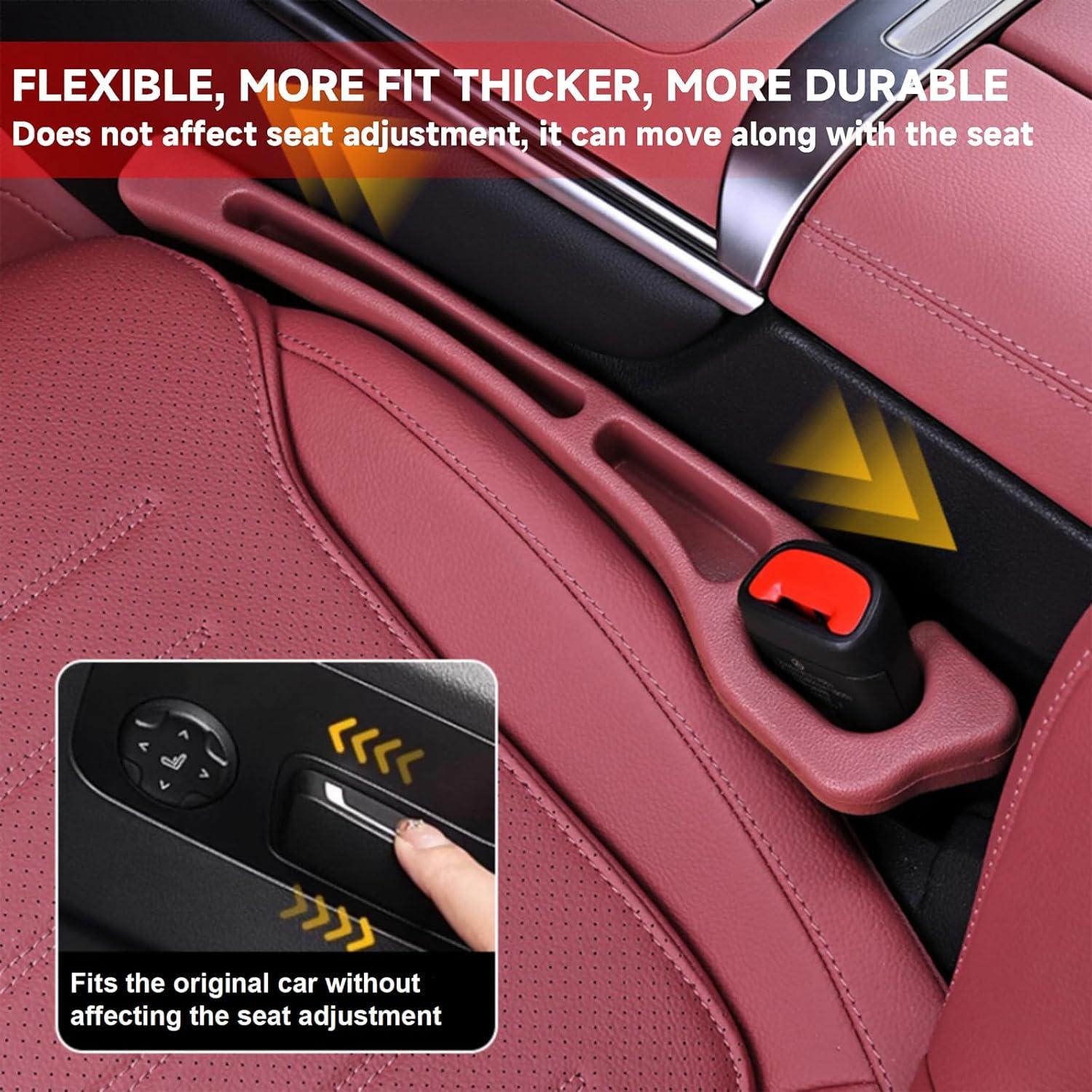 Organizador de Espacio entre Asientos de Coche 2PCS Beige