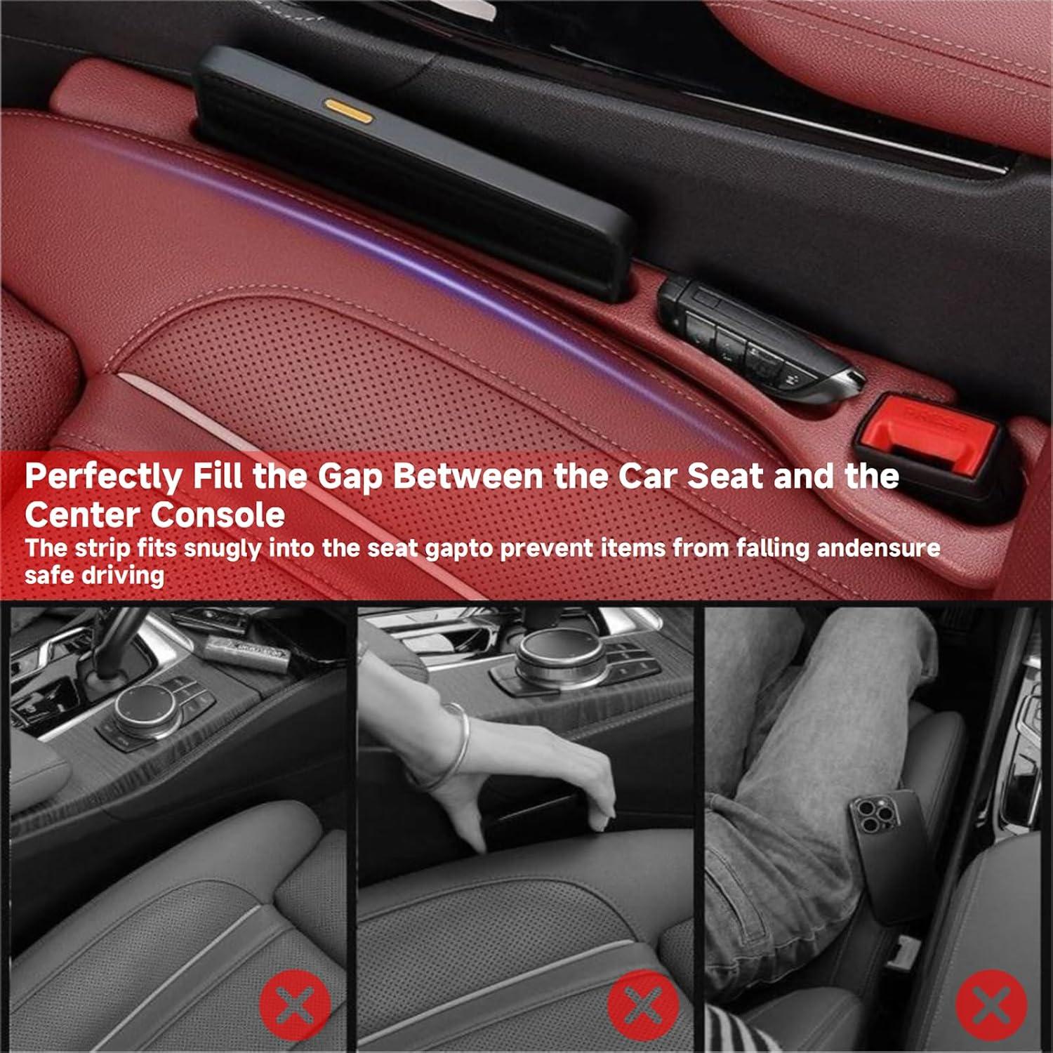 Organizador de Espacio entre Asientos de Coche 2PCS Beige