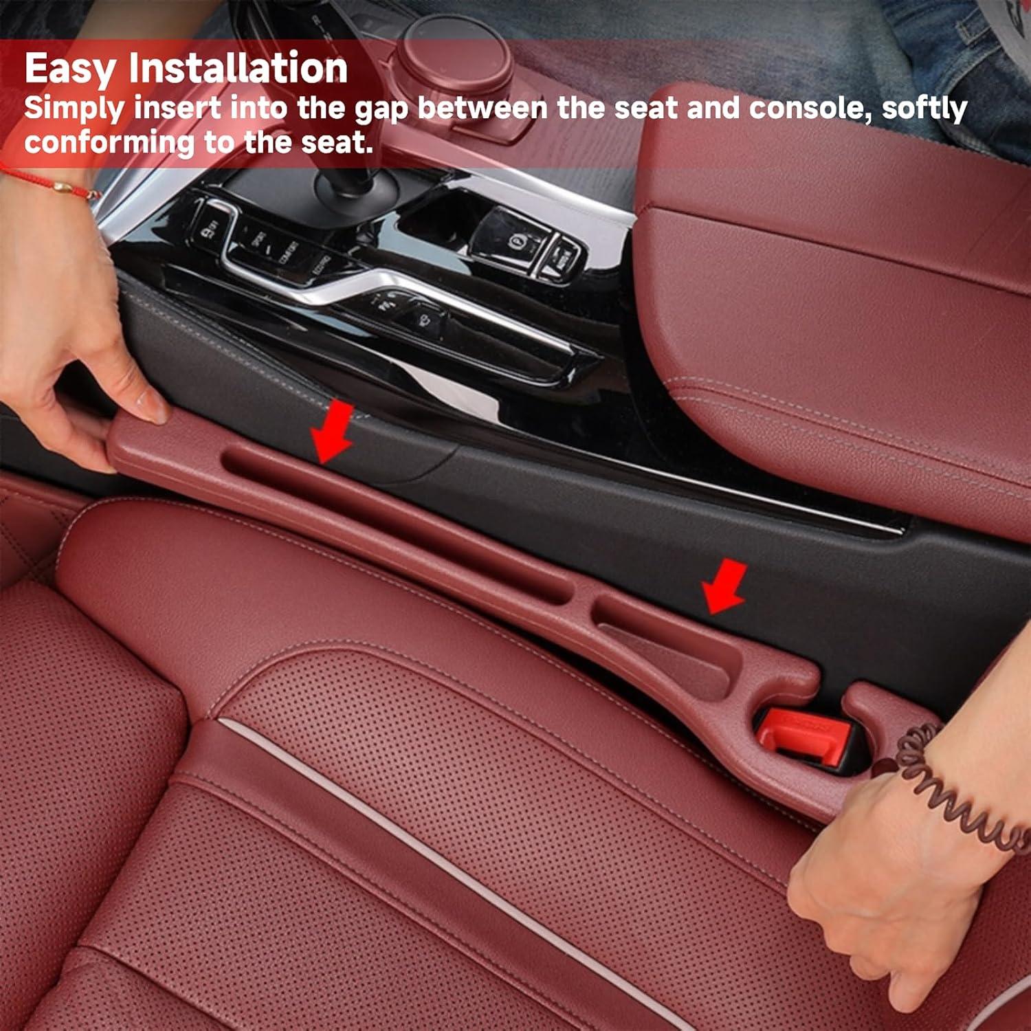 Organizador de Espacio entre Asientos de Coche 2PCS Beige