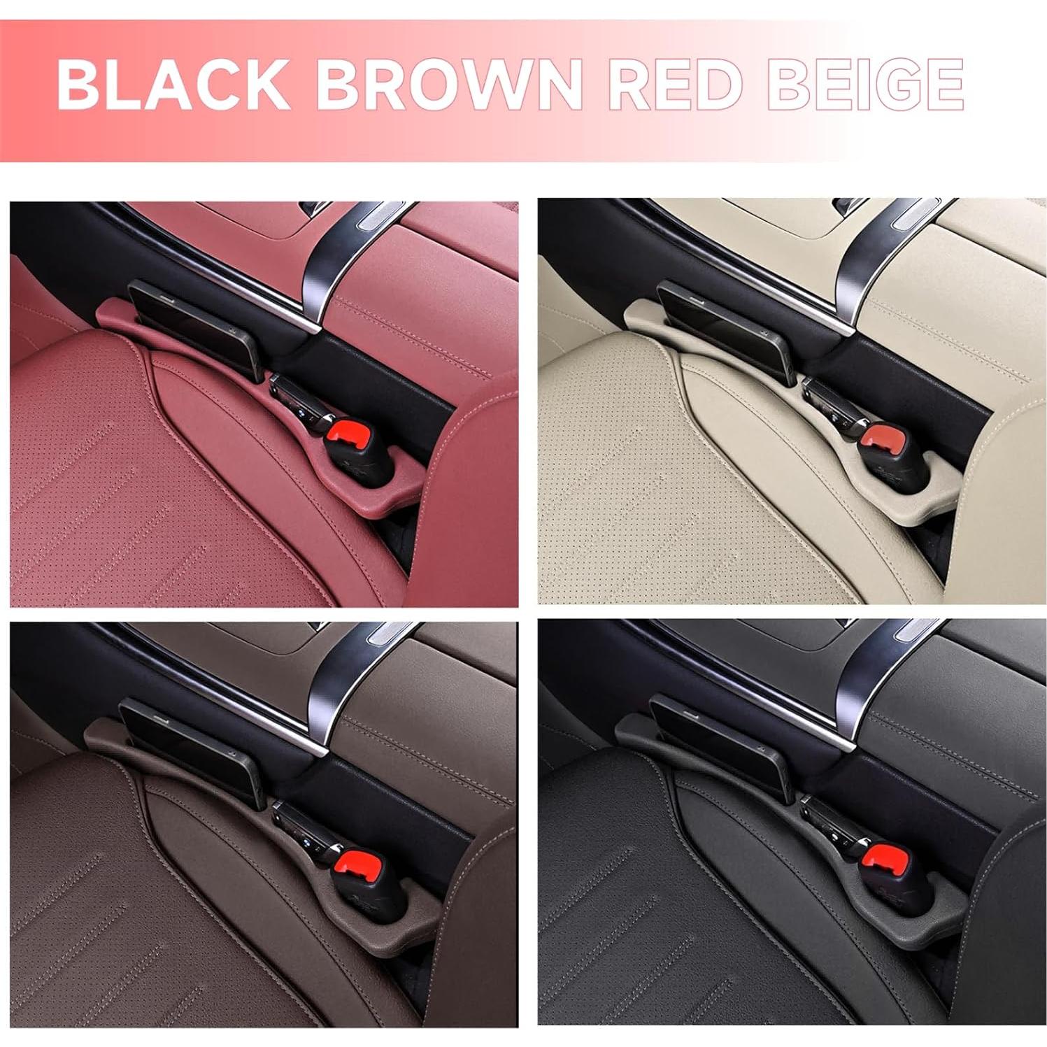 Organizador de Espacio entre Asientos de Coche 2PCS Beige