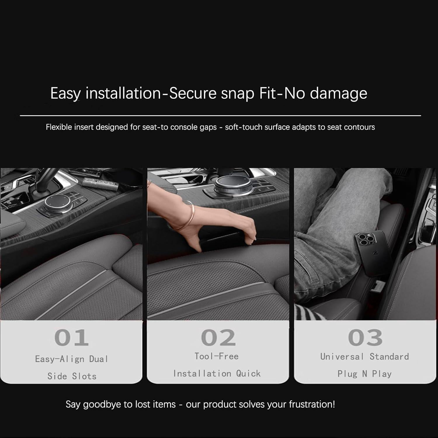 Relleno de Espacio entre Asientos YANTING para Autos y SUVs