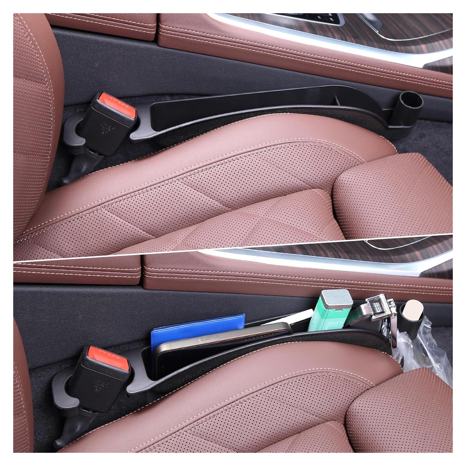 Relleno de Espacio para Asiento de Automóvil Supin - 2 Piezas Negro