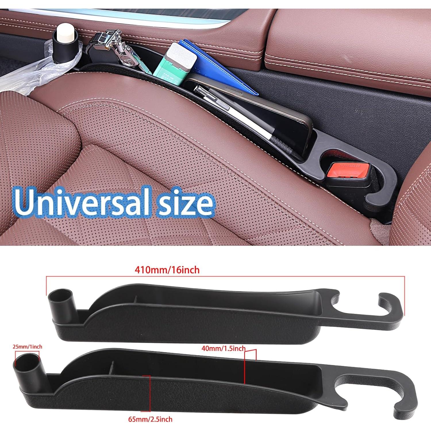 Relleno de Espacio para Asiento de Automóvil Supin - 2 Piezas Negro