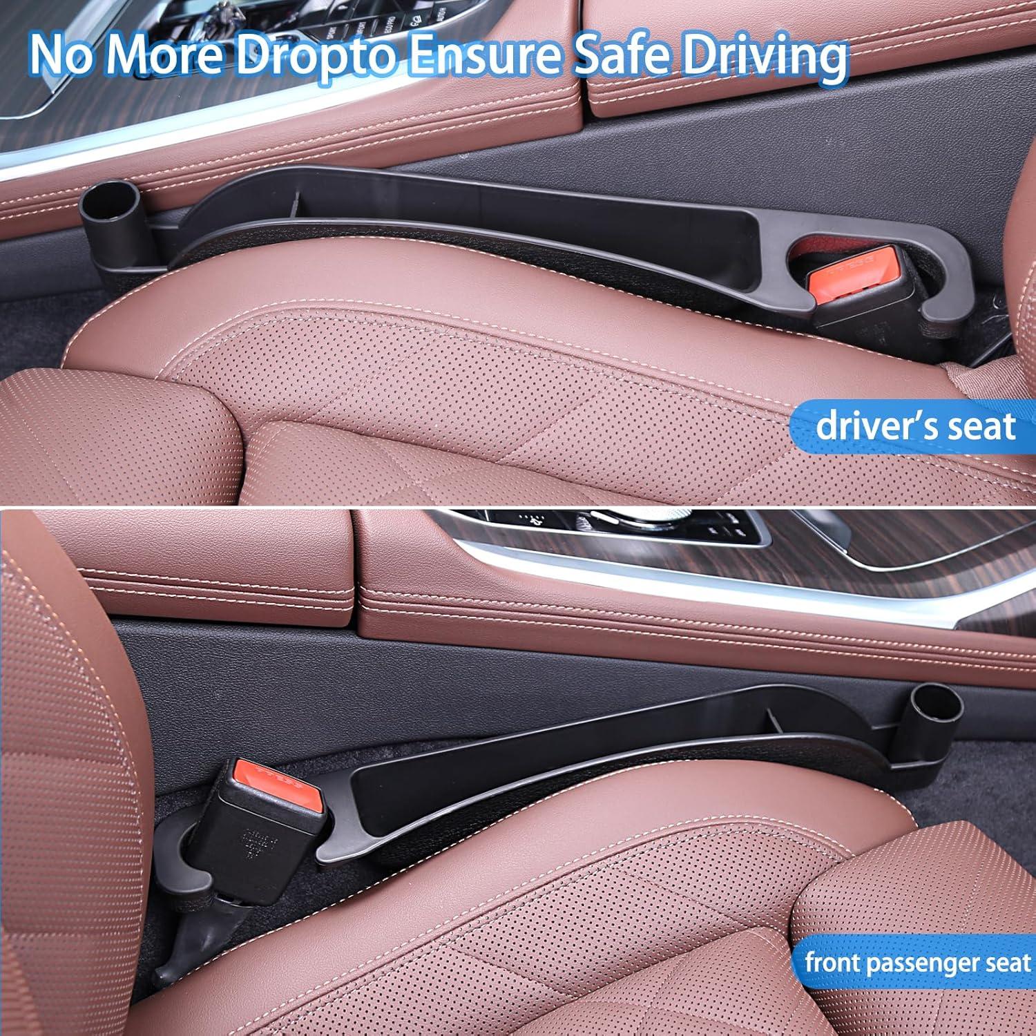 Relleno de Espacio para Asiento de Automóvil Supin - 2 Piezas Negro