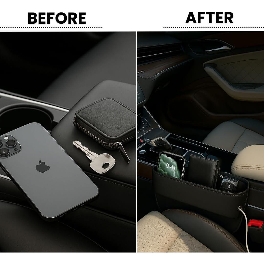 Organizador de Relleno de Espacio para Asiento AC4 Negro