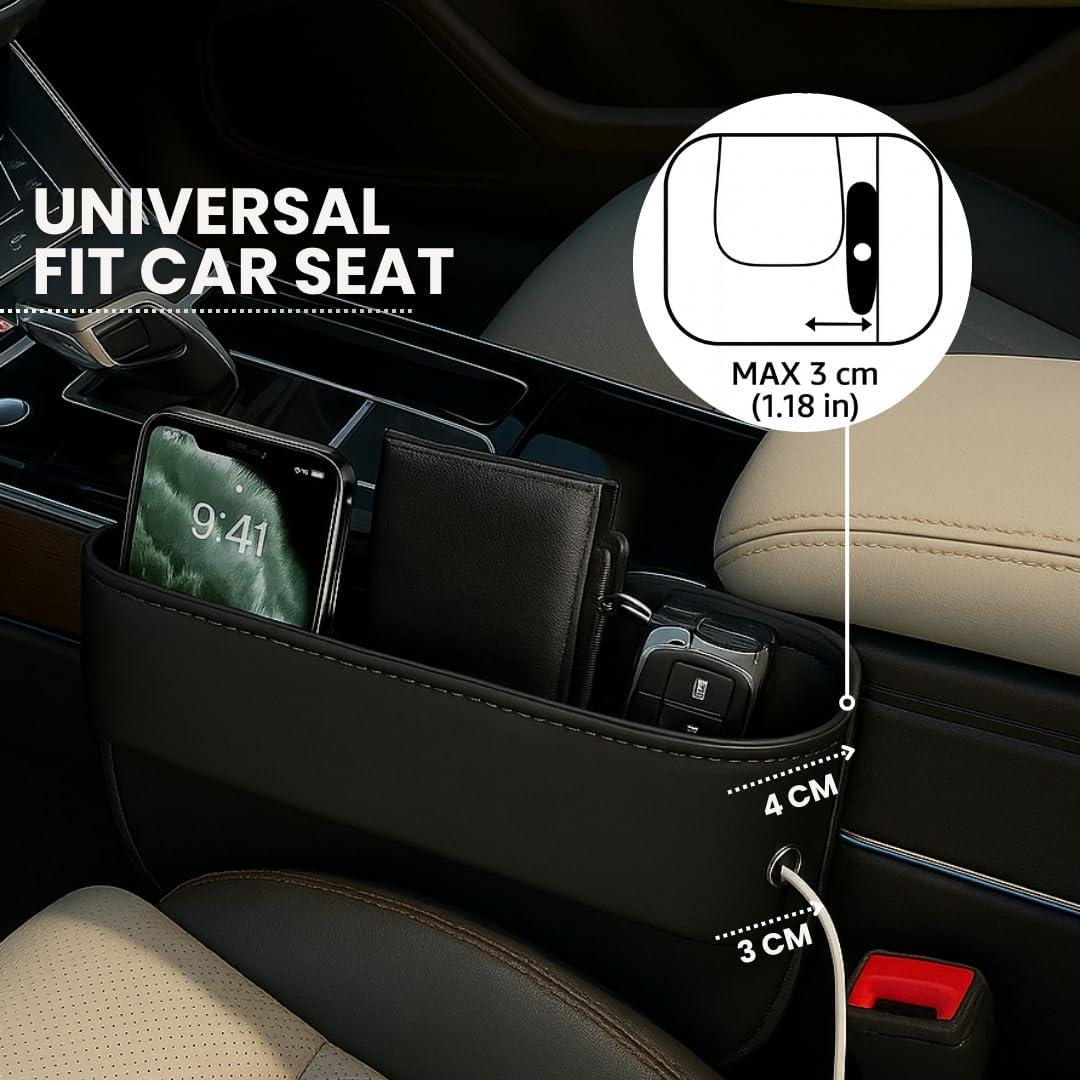 Organizador de Relleno de Espacio para Asiento AC4 Negro