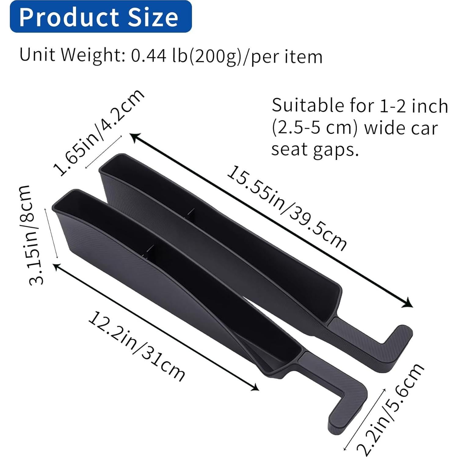 Organizador de Espacio entre Asientos WEIHAO 607 - Negro 2PCS