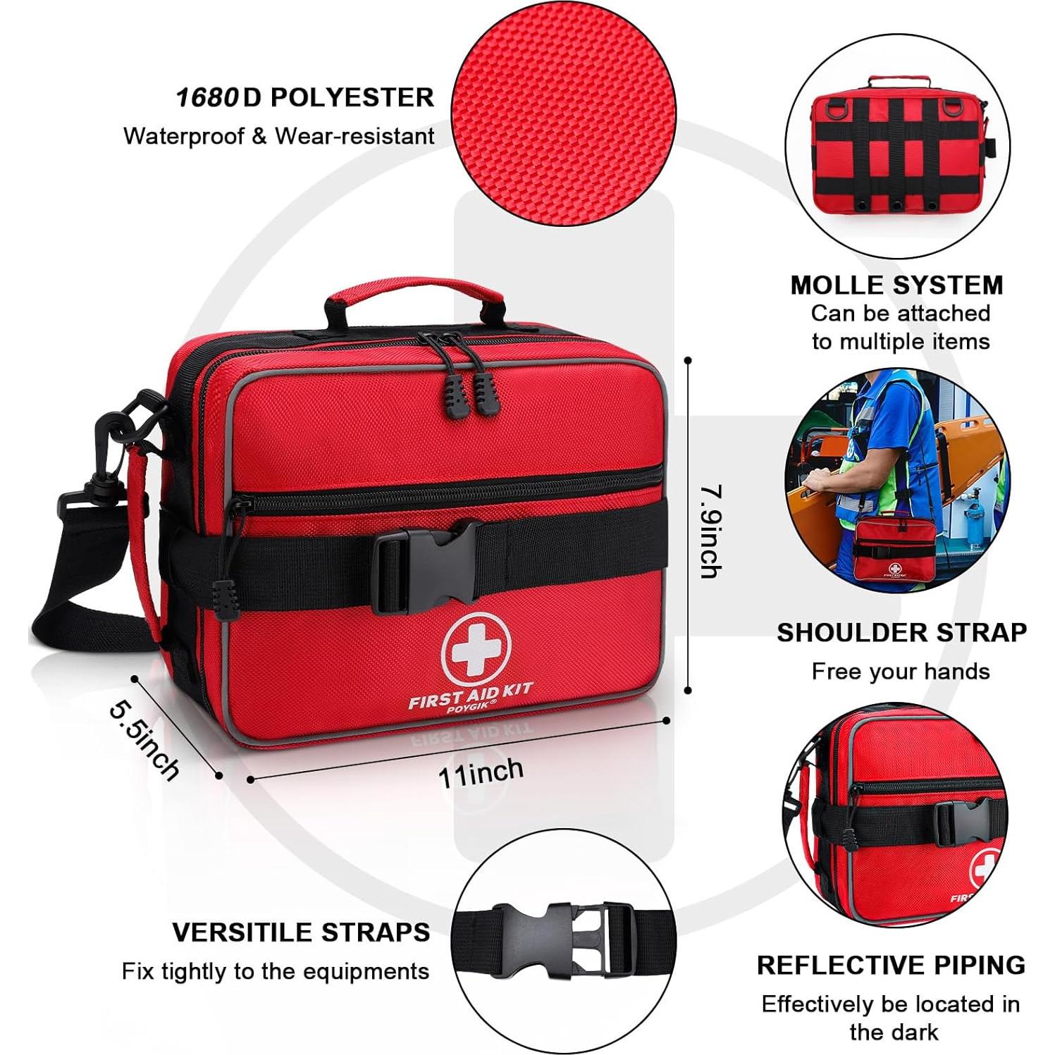 Kit de Primeros Auxilios Poygik 420 Piezas para Hogar y Viaje