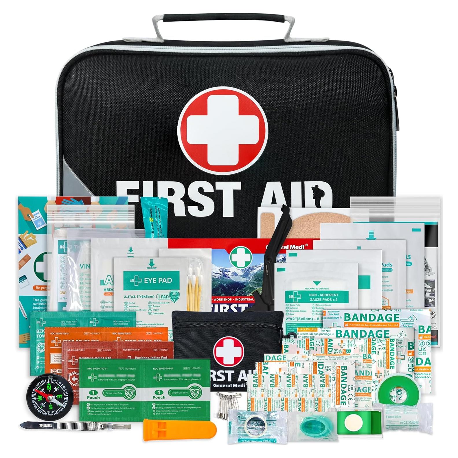 Kit de Primeros Auxilios General Medi 2-en-1 258 Piezas