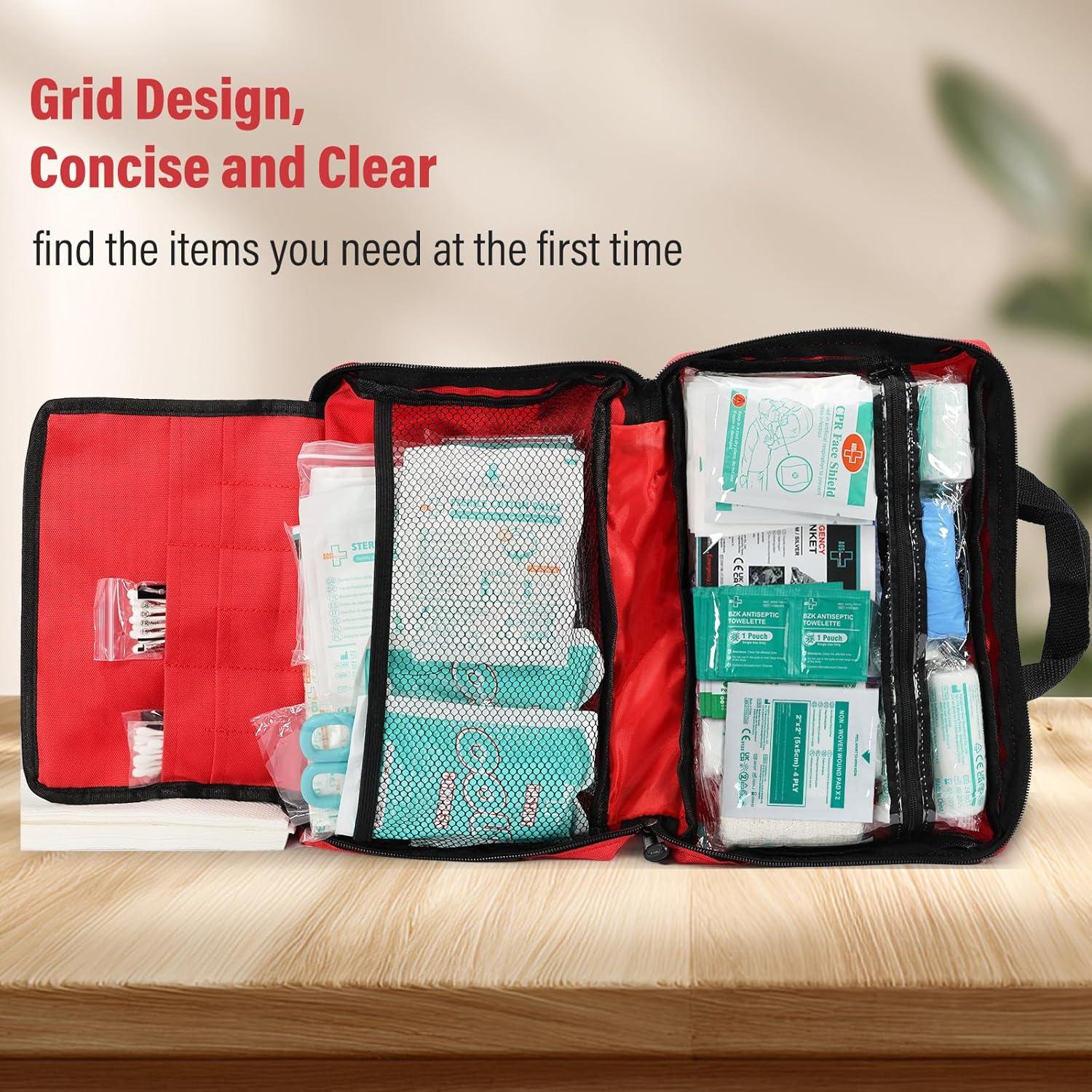 Kit de Primeros Auxilios SuccorWare 380 Piezas Compacto Rojo