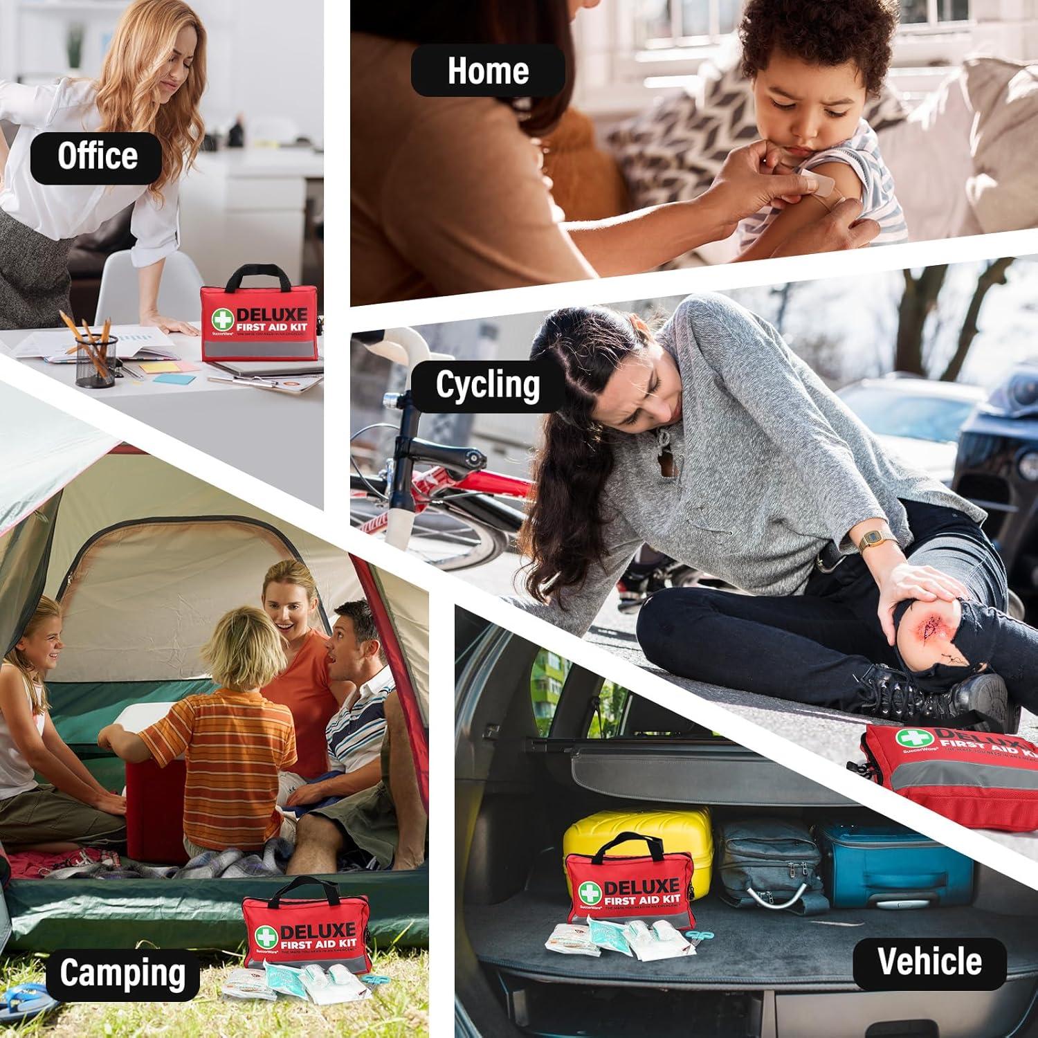 Kit de Primeros Auxilios SuccorWare 380 Piezas Compacto Rojo