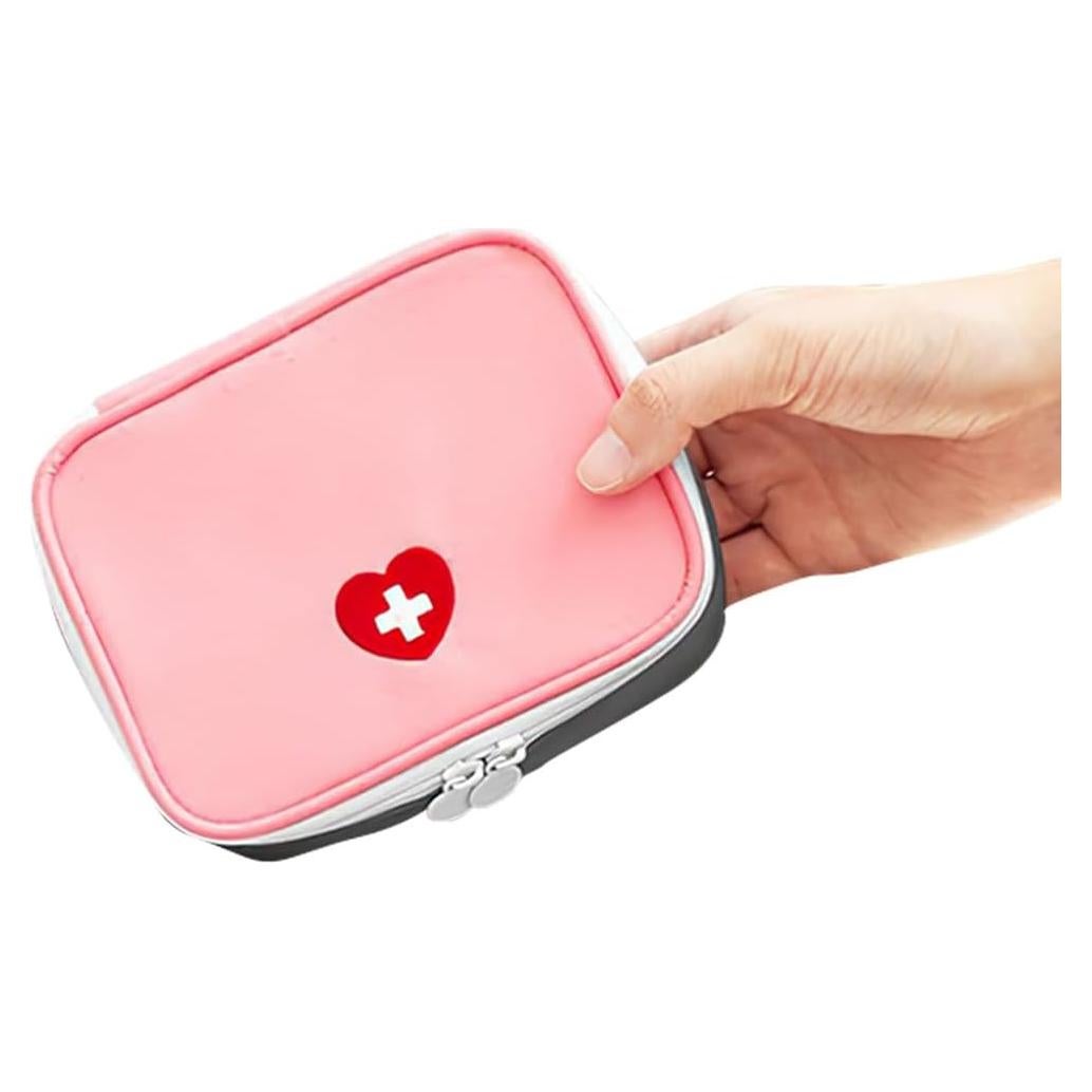 Estuche Duro de Primeros Auxilios GLEAVI Rosa 13x10cm