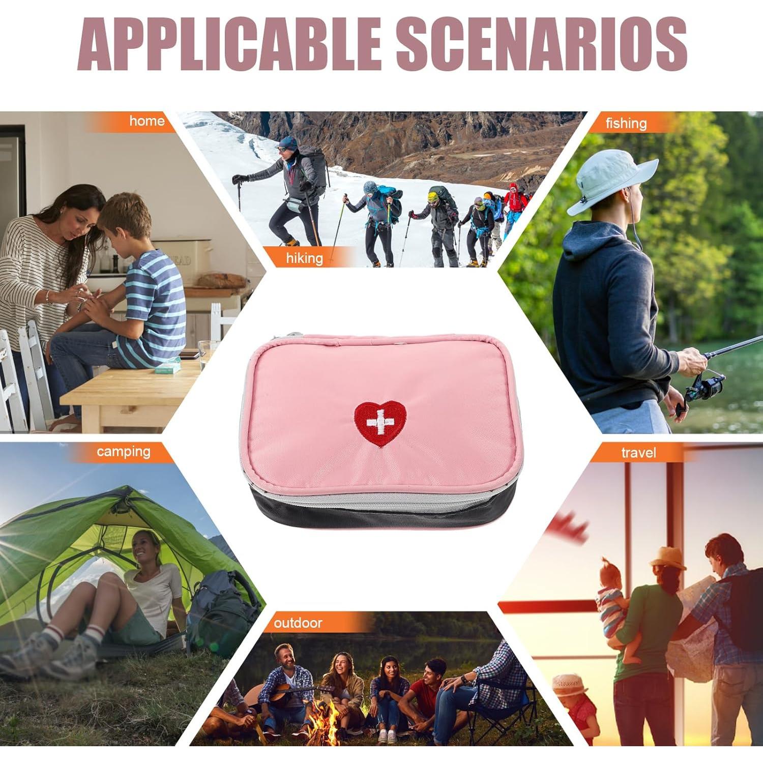 Estuche Duro de Primeros Auxilios GLEAVI Rosa 13x10cm