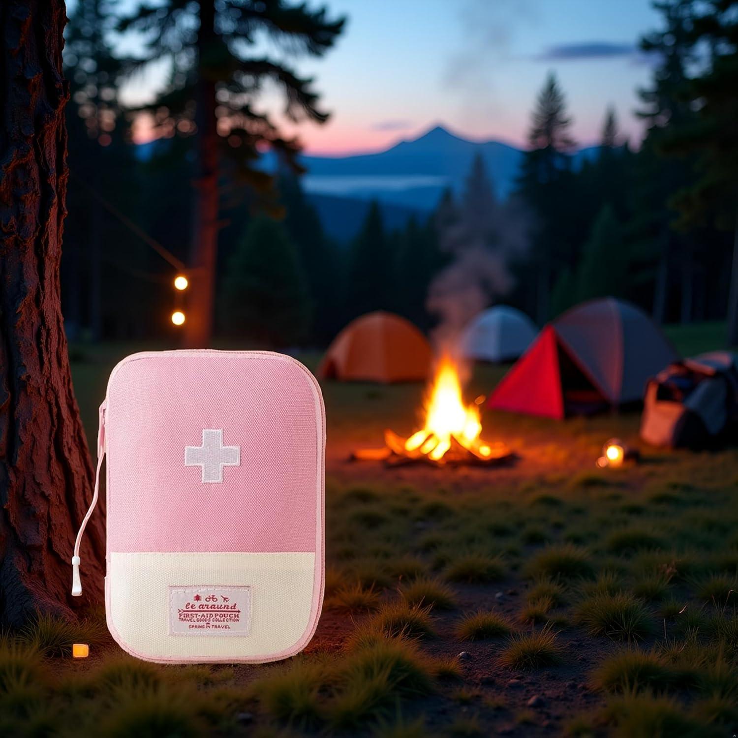 Bolsa de Primeros Auxilios Vacía Myuiao Mini Portátil Rosa