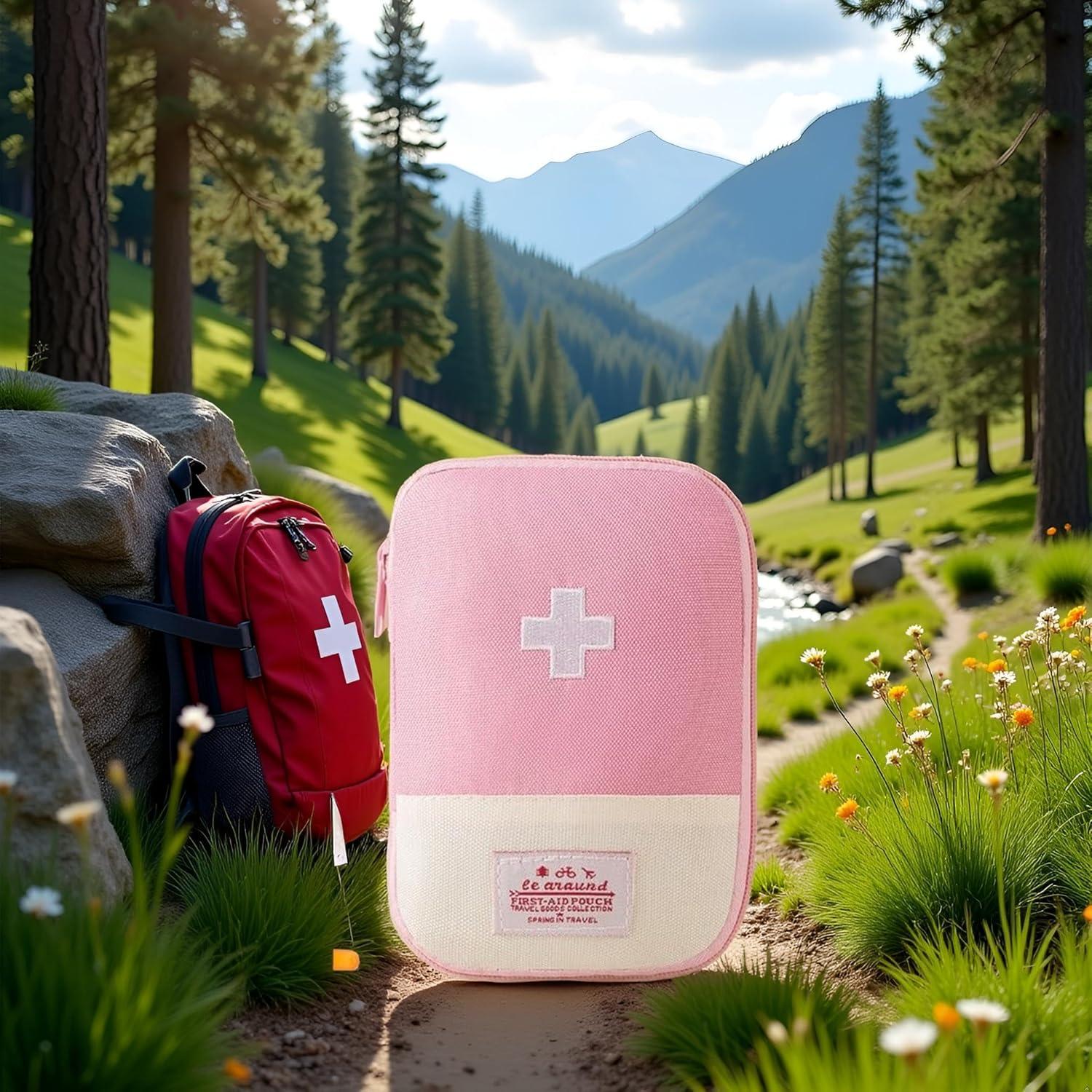 Bolsa de Primeros Auxilios Vacía Myuiao Mini Portátil Rosa