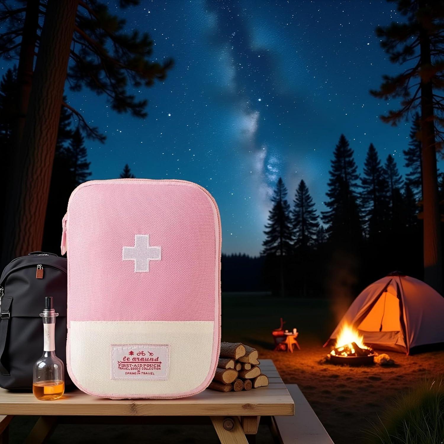 Bolsa de Primeros Auxilios Vacía Myuiao Mini Portátil Rosa