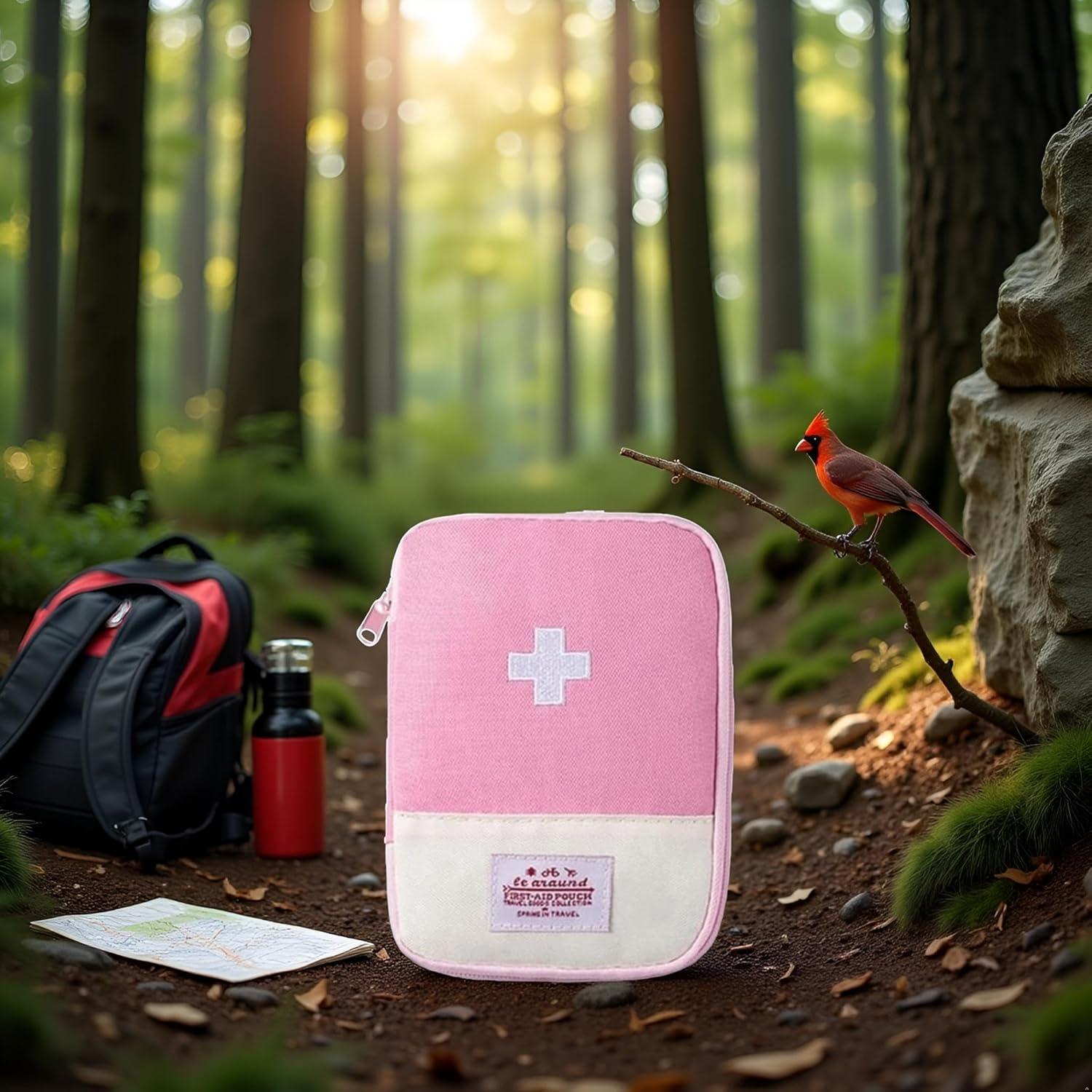Bolsa de Primeros Auxilios Rosa WLSuDHoncc 15x10.5cm