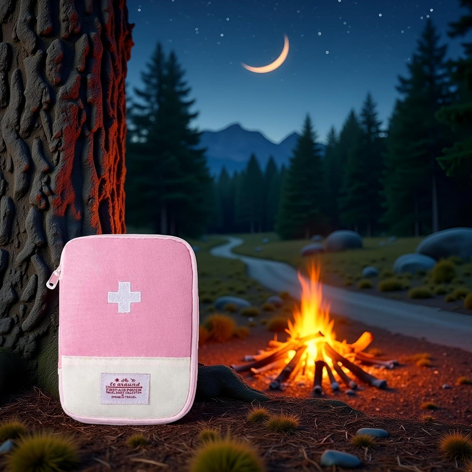 Bolsa de Primeros Auxilios Rosa WLSuDHoncc 15x10.5cm