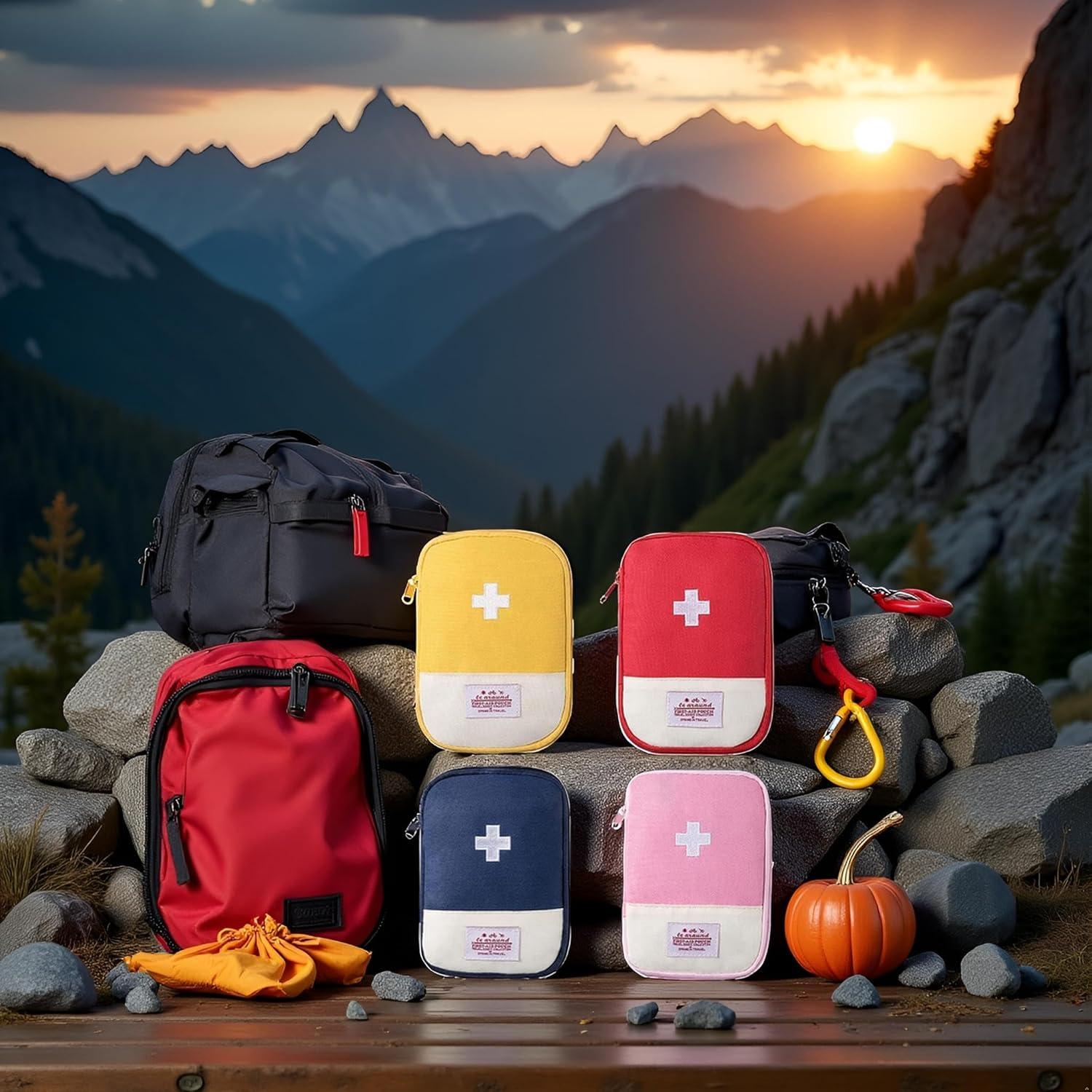 4 Bolsas de Primeros Auxilios Portátiles WaigN - Viaje y Outdoor