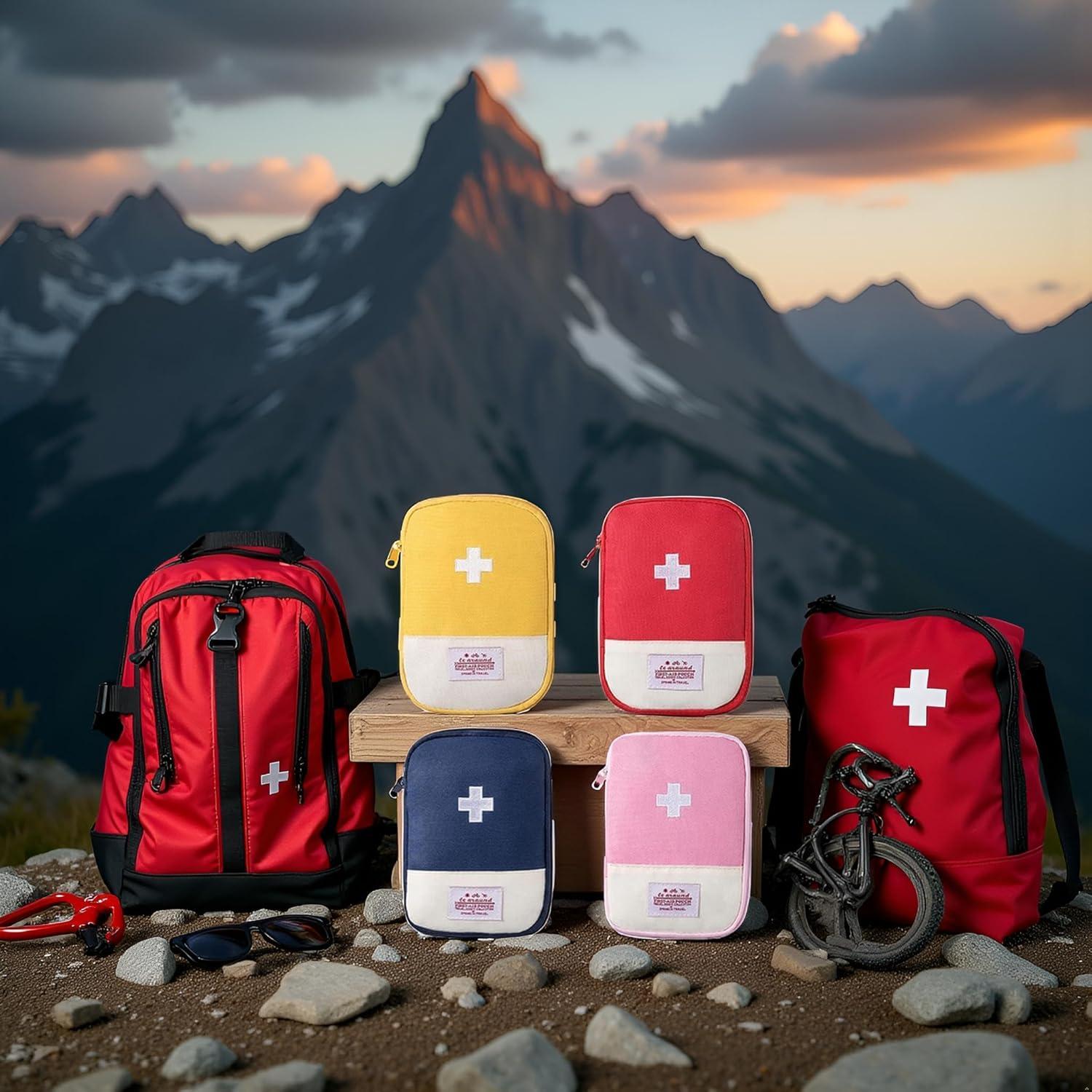 4 Bolsas de Primeros Auxilios Portátiles WaigN - Viaje y Outdoor