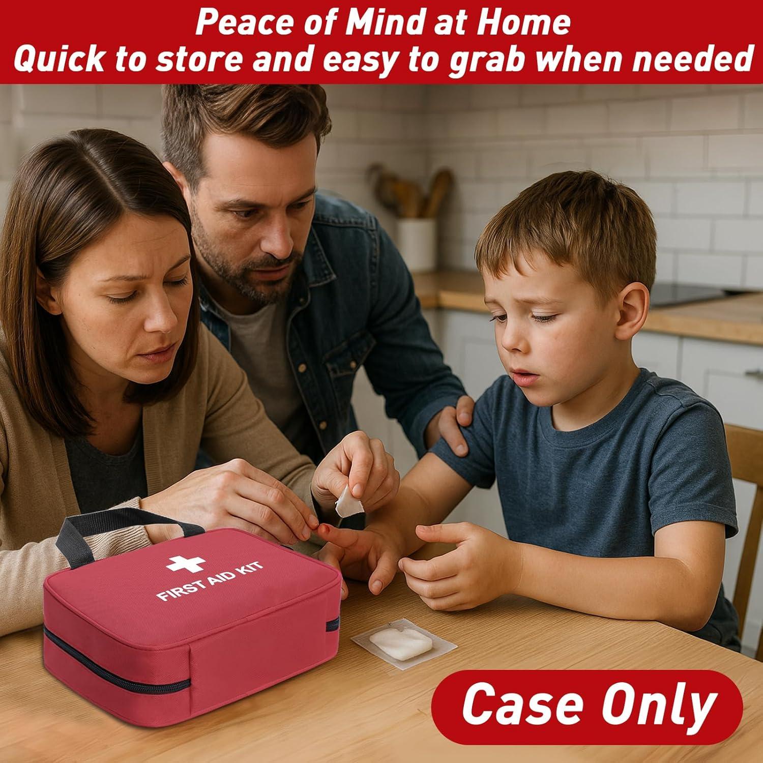 Bolsa de Primeros Auxilios Vacía ICIMBI Roja 25.8x23.7 cm