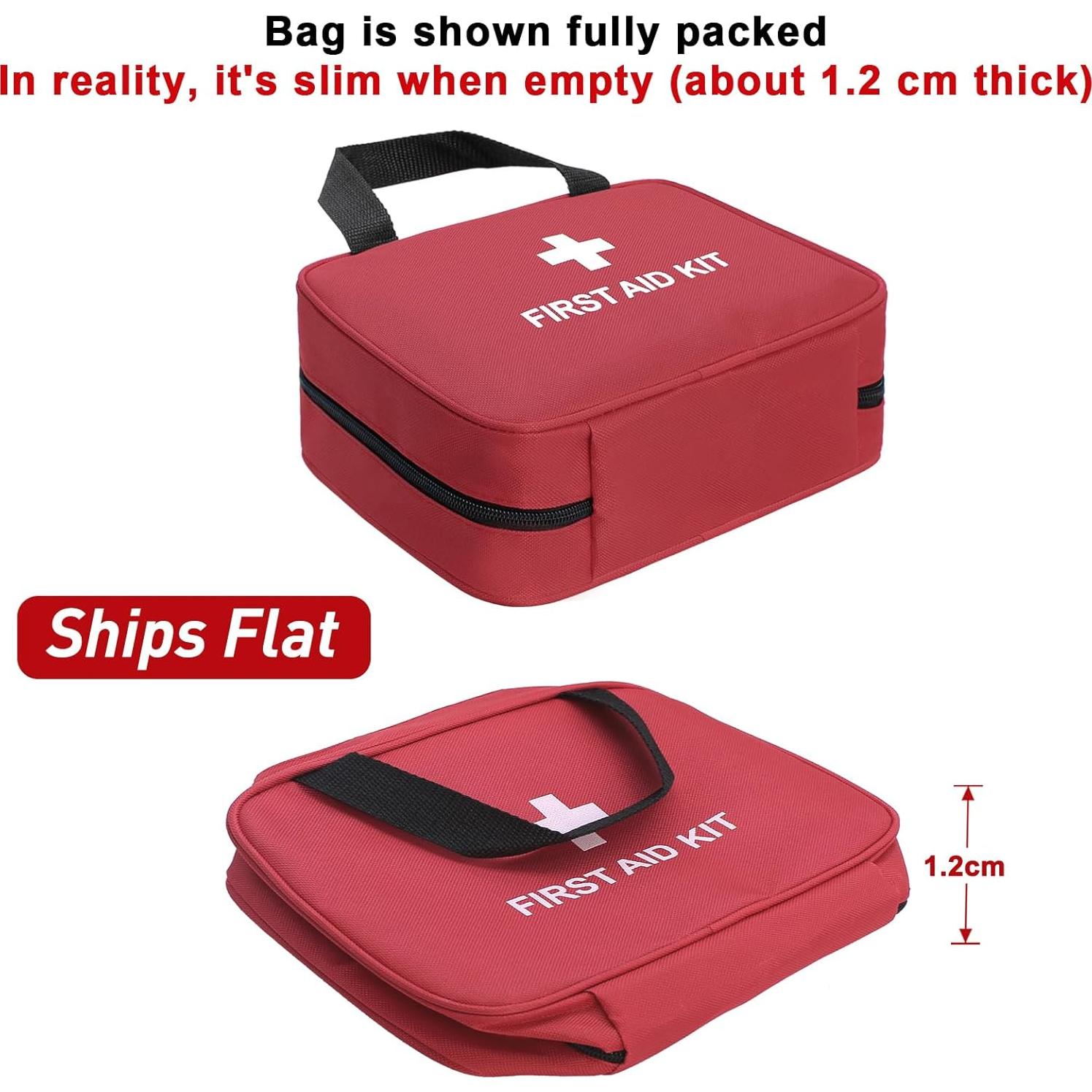 Bolsa de Primeros Auxilios Vacía ICIMBI Roja 25.8x23.7 cm